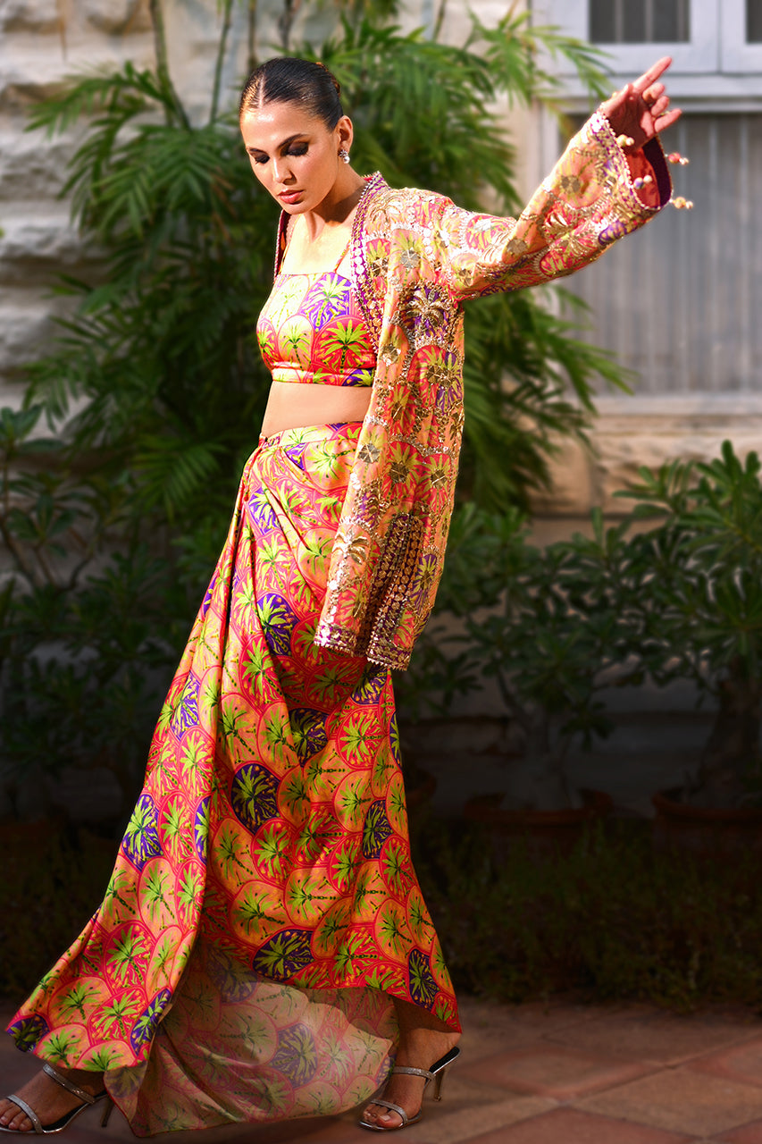 Sania Maskatiya | Fall Festive Glimmer | Miran - Official Sania Maskatiya stockist in UK - Sakeena London