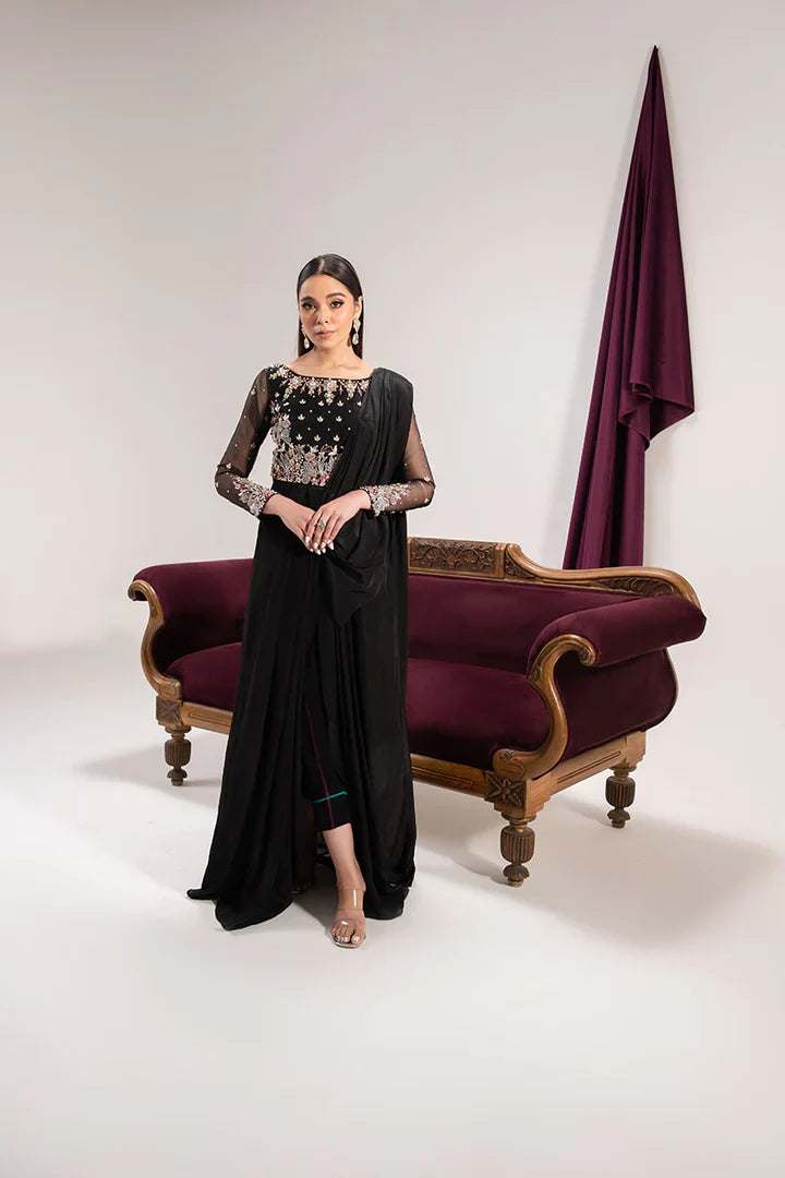 Maria Osama Khan | Tiffany Formals | Obsidian - Official Maria Osama Khan stockist in UK - Sakeena London