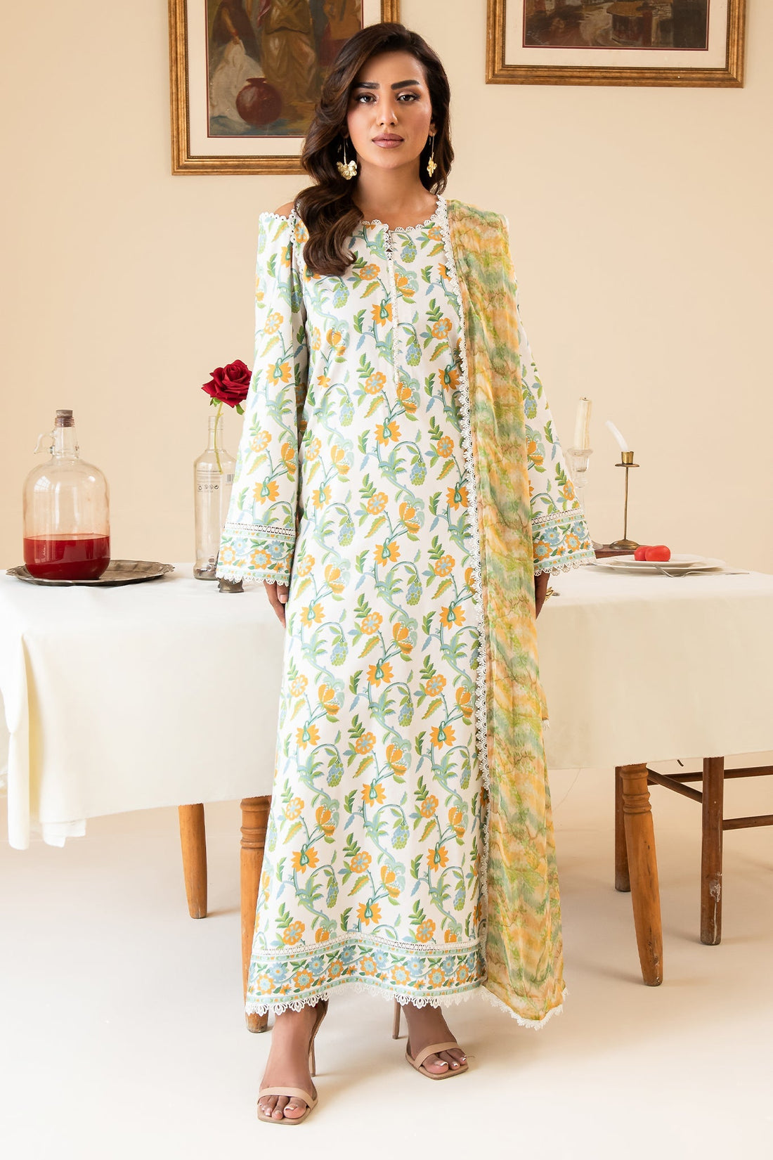 Faiza Faisal | Serene Lawn 24 | CAMILLE - Official Faiza Faisal stockist in UK - Sakeena London