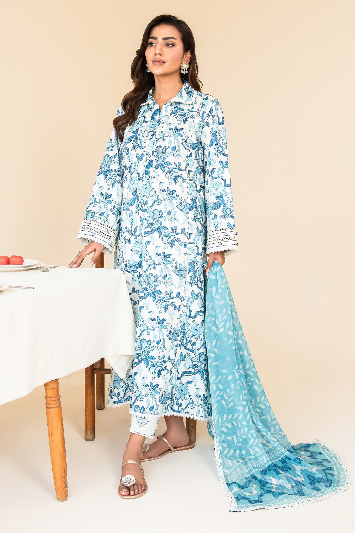 Faiza Faisal | Serene Lawn 24 | AURORA - Official Faiza Faisal stockist in UK - Sakeena London