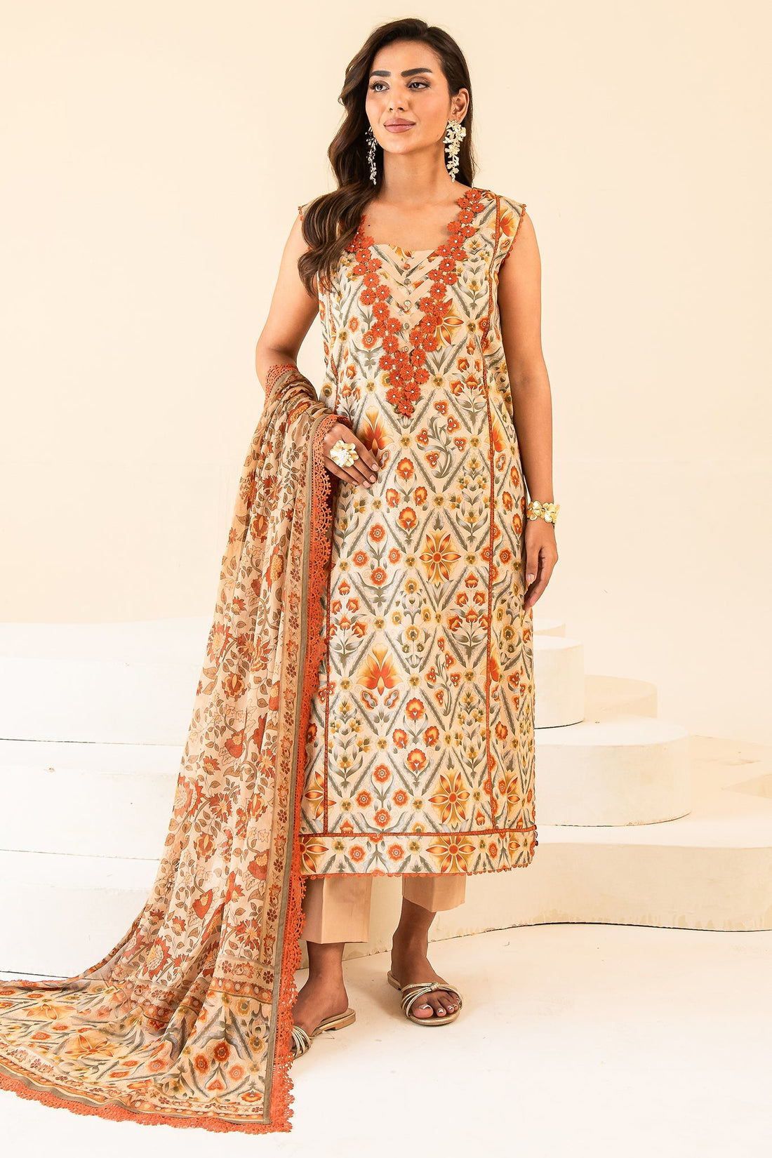Faiza Faisal | Serene Lawn 24 | VALERIA - Official Faiza Faisal stockist in UK - Sakeena London