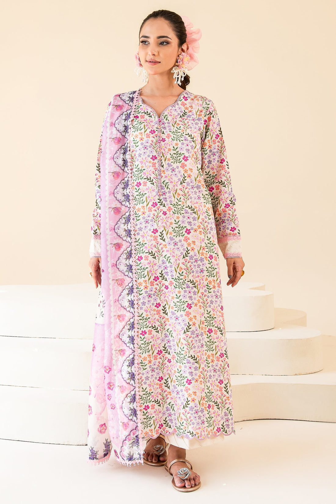 Faiza Faisal | Serene Lawn 24 | MARIE - Official Faiza Faisal stockist in UK - Sakeena London