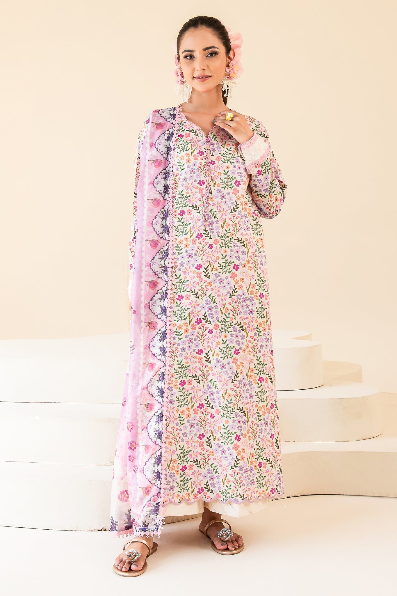 Faiza Faisal | Serene Lawn 24 | MARIE - Official Faiza Faisal stockist in UK - Sakeena London