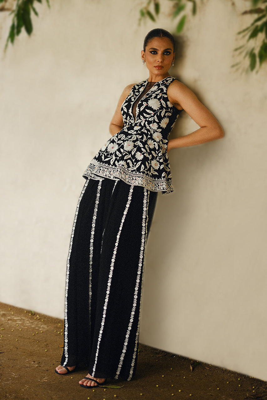 Sania Maskatiya | Fall Festive Shimmer | Noir - Official Sania Maskatiya stockist in UK - Sakeena London