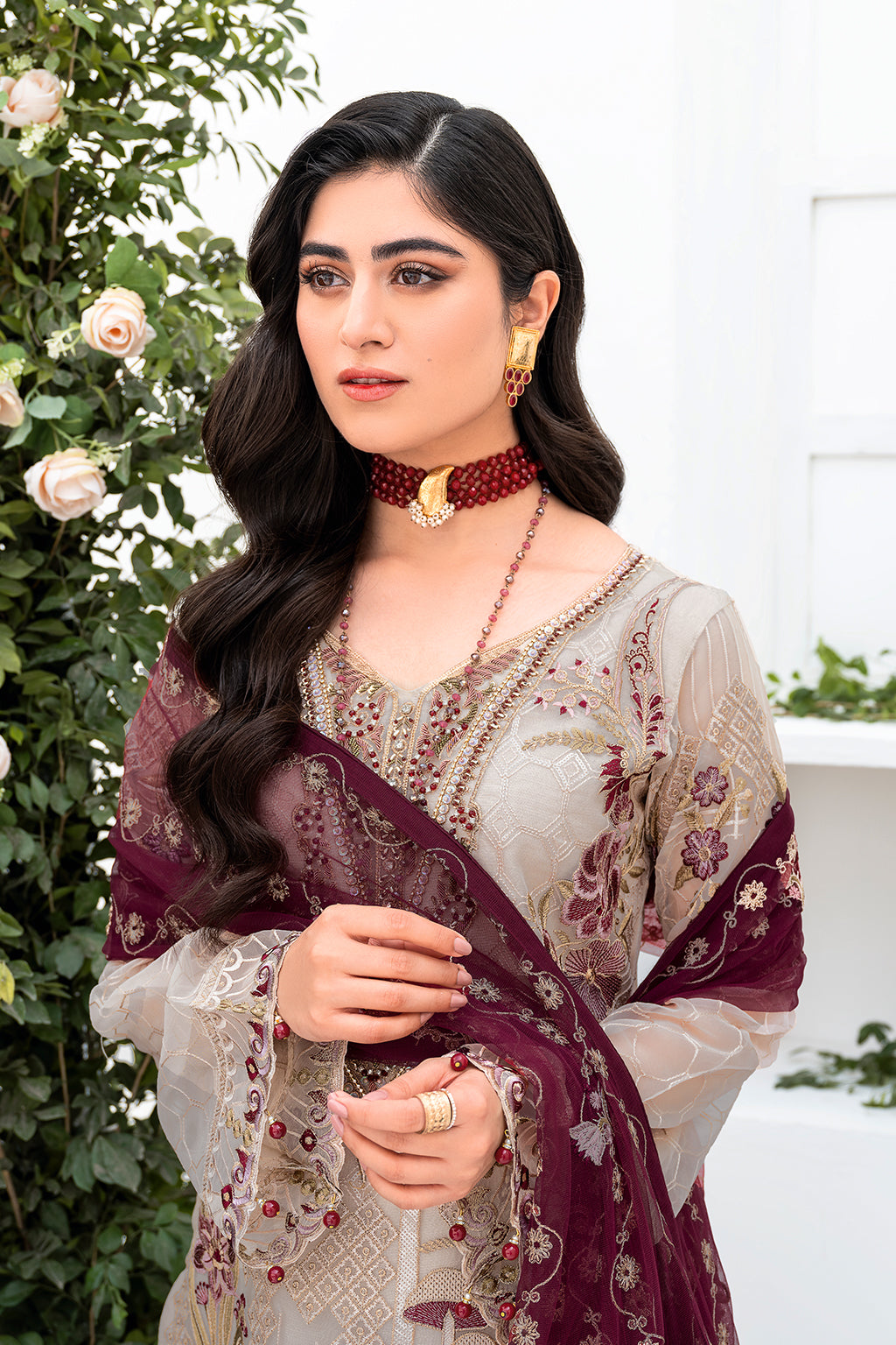 Ramsha | Minhal Organza Collection | M-806 - Official Ramsha stockist in UK - Sakeena London