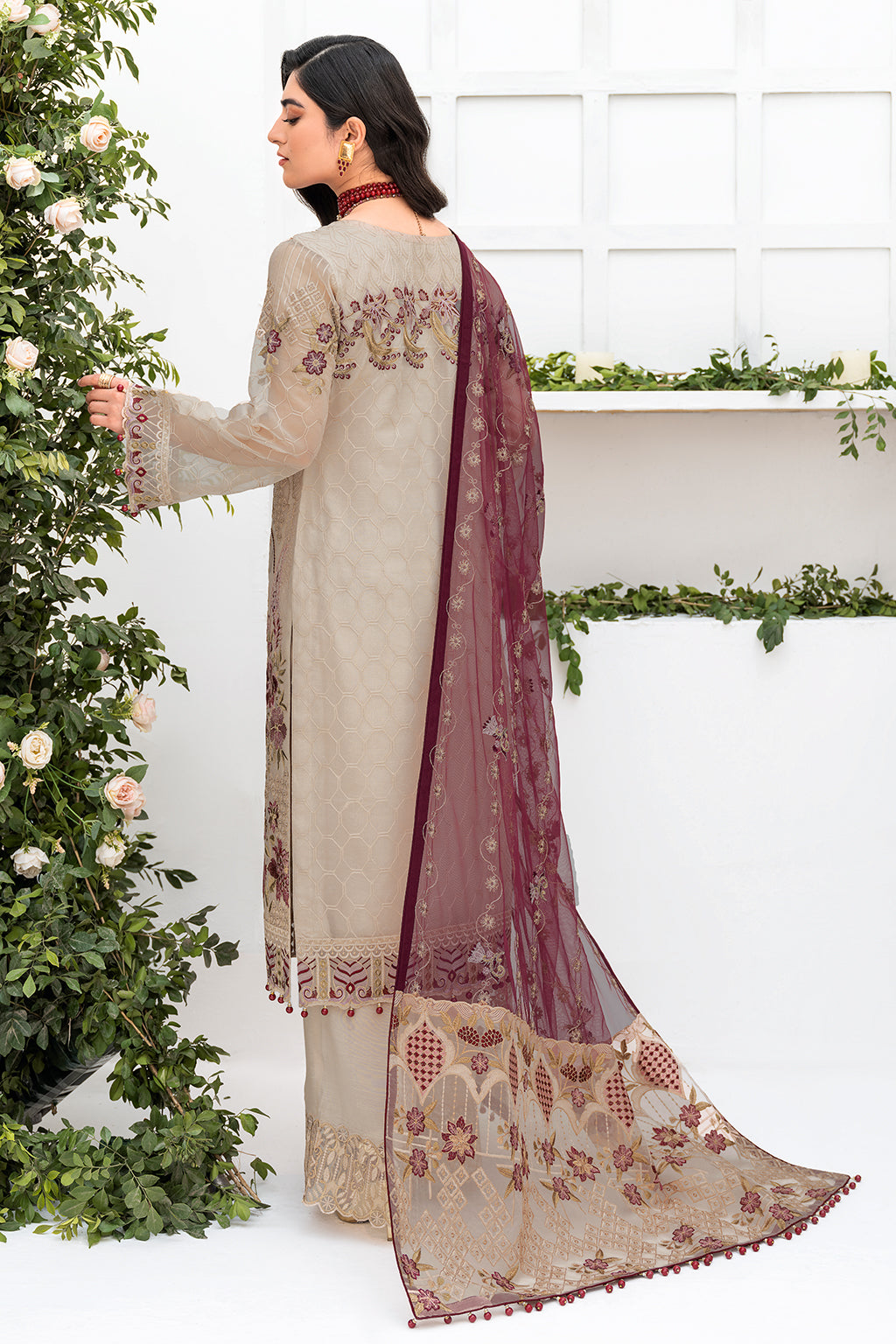 Ramsha | Minhal Organza Collection | M-806 - Official Ramsha stockist in UK - Sakeena London