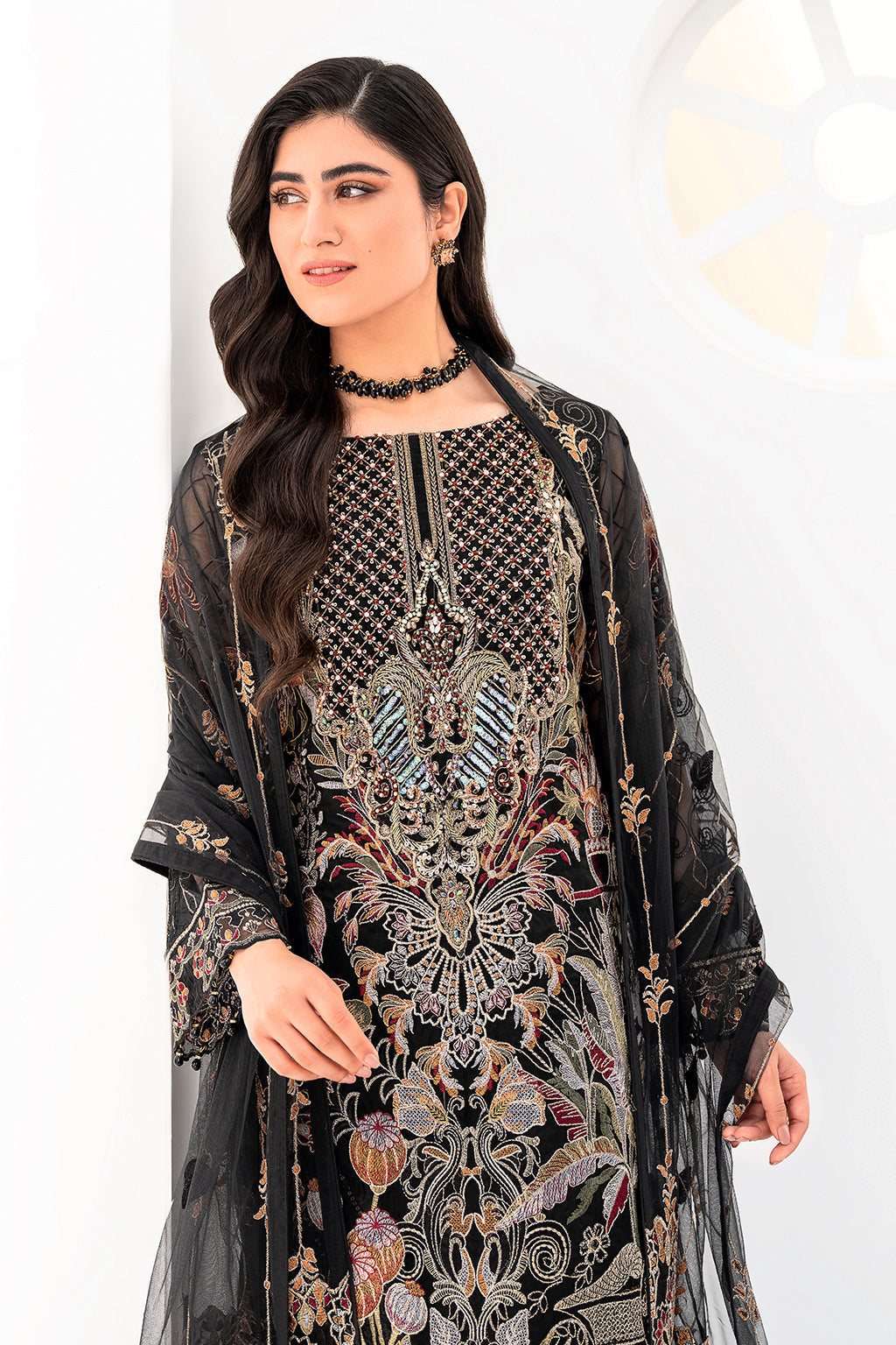 Ramsha | Minhal Organza Collection | M-803 - Official Ramsha stockist in UK - Sakeena London