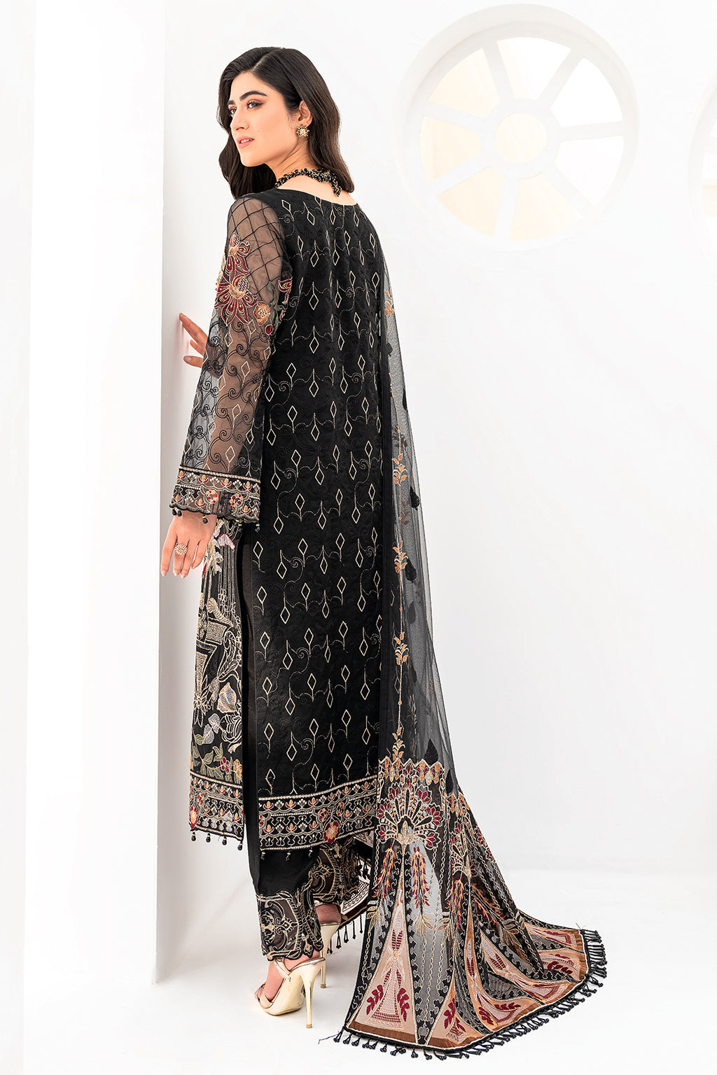 Ramsha | Minhal Organza Collection | M-803 - Official Ramsha stockist in UK - Sakeena London