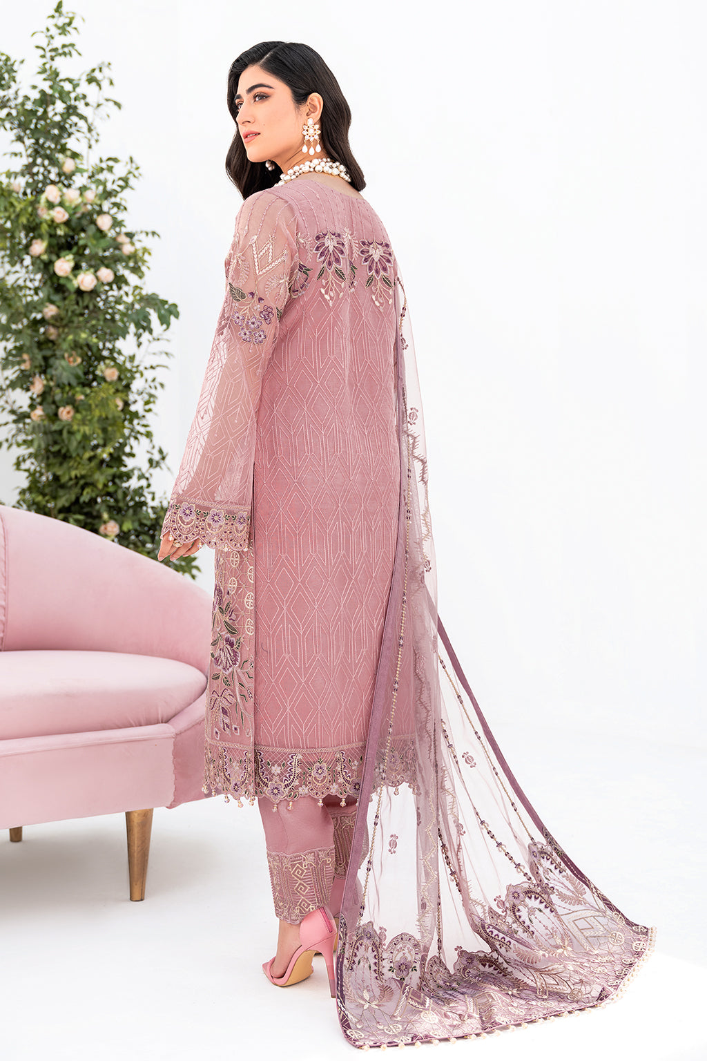 Ramsha | Minhal Organza Collection | M-804 - Official Ramsha stockist in UK - Sakeena London