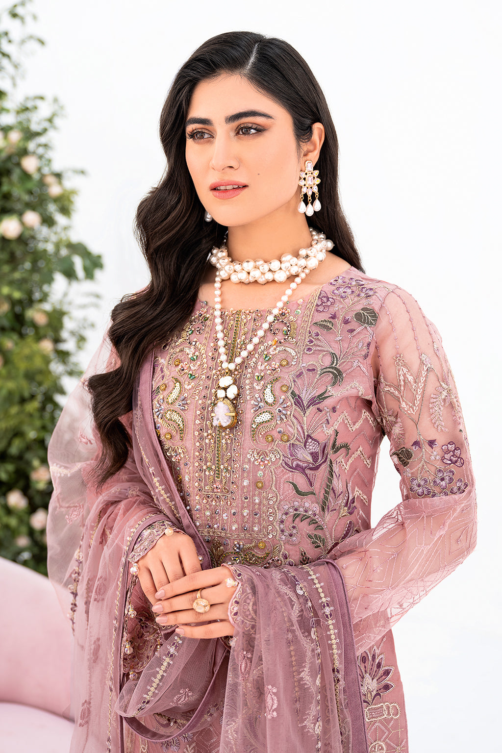 Ramsha | Minhal Organza Collection | M-804 - Official Ramsha stockist in UK - Sakeena London