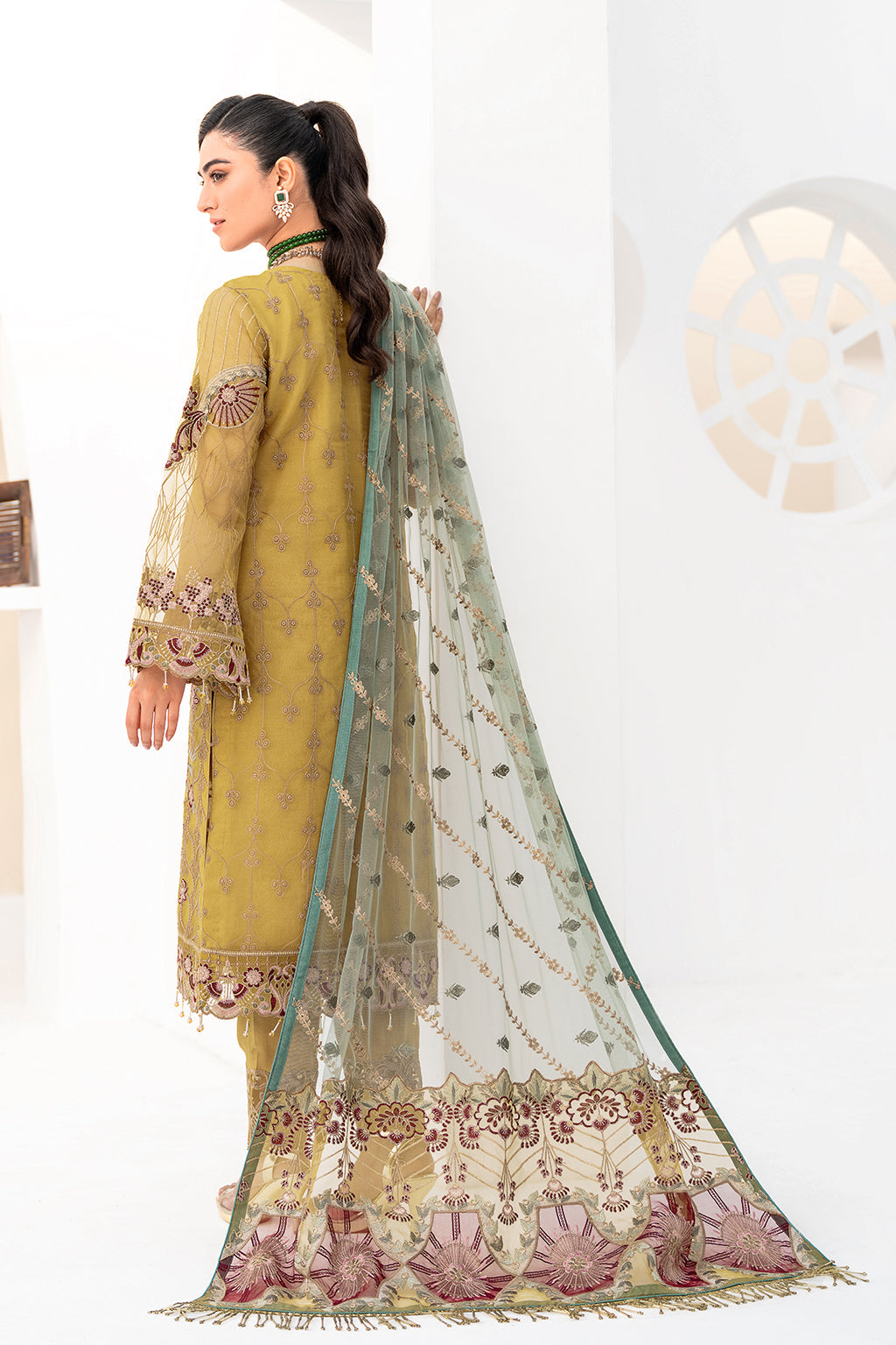Ramsha | Minhal Organza Collection | M-805 - Official Ramsha stockist in UK - Sakeena London