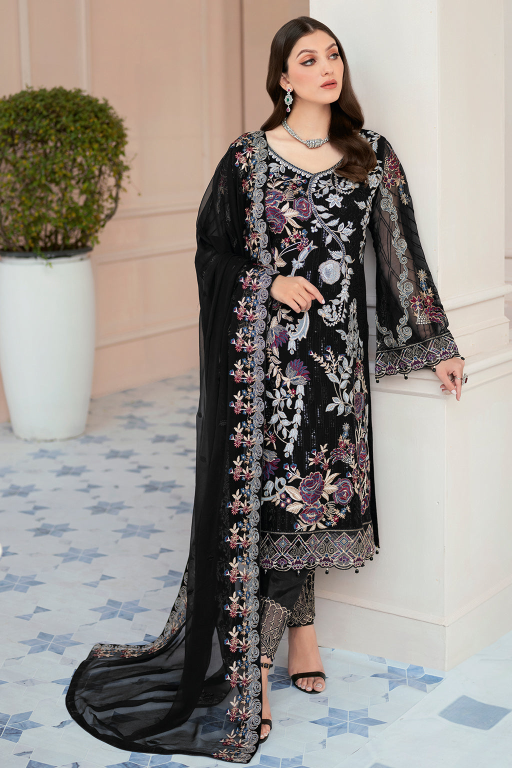 Ramsha | Rangoon Chiffon Collection 24 | D-906 - Official Ramsha stockist in UK - Sakeena London