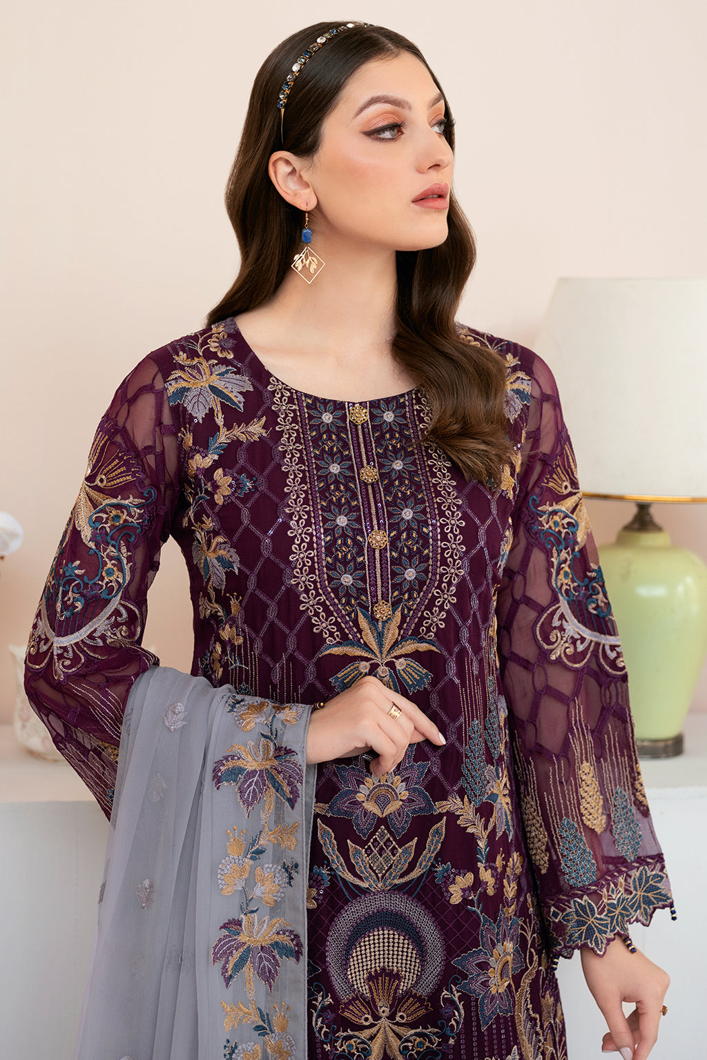 Ramsha | Rangoon Chiffon Collection 24 | D-904 - Official Ramsha stockist in UK - Sakeena London
