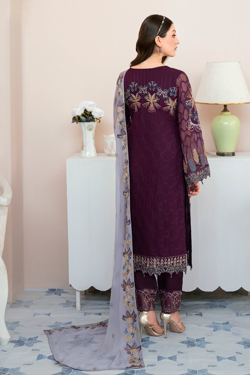 Ramsha | Rangoon Chiffon Collection 24 | D-904 - Official Ramsha stockist in UK - Sakeena London