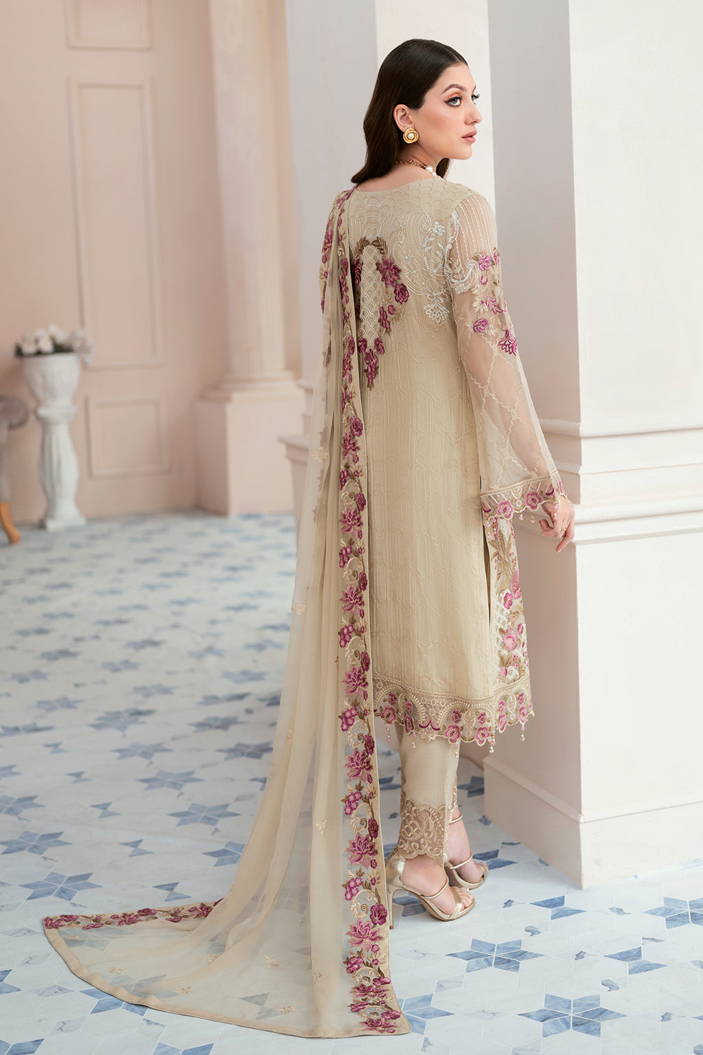 Ramsha | Rangoon Chiffon Collection 24 | D-909 - Official Ramsha stockist in UK - Sakeena London