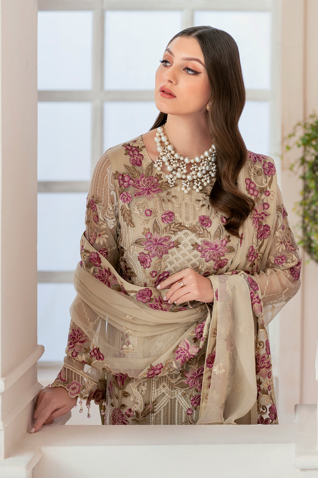 Ramsha | Rangoon Chiffon Collection 24 | D-909 - Official Ramsha stockist in UK - Sakeena London