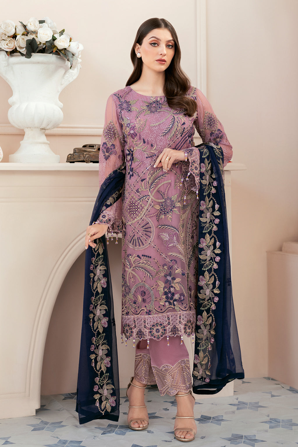 Ramsha | Rangoon Chiffon Collection 24 | D-910 - Official Ramsha stockist in UK - Sakeena London