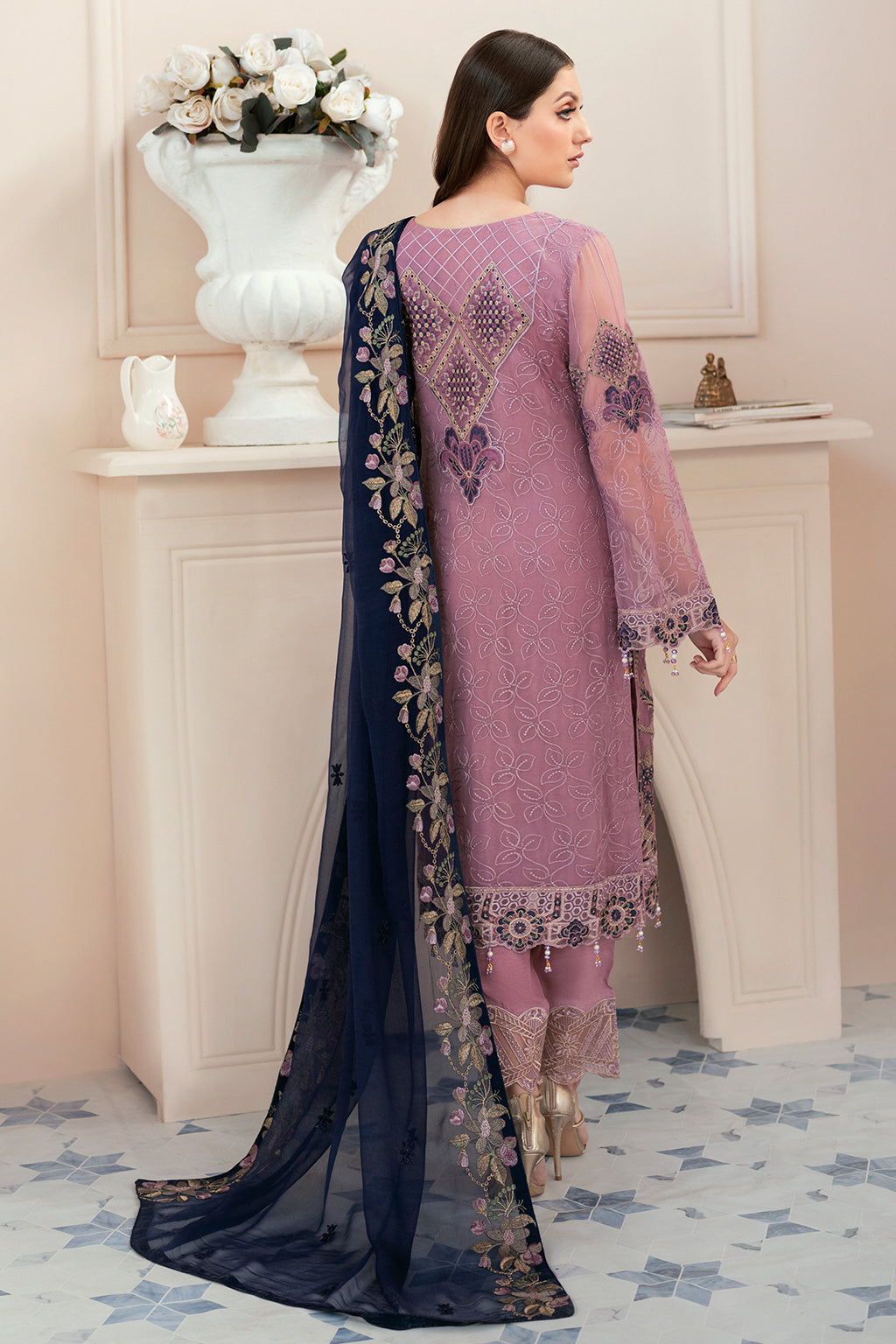 Ramsha | Rangoon Chiffon Collection 24 | D-910 - Official Ramsha stockist in UK - Sakeena London