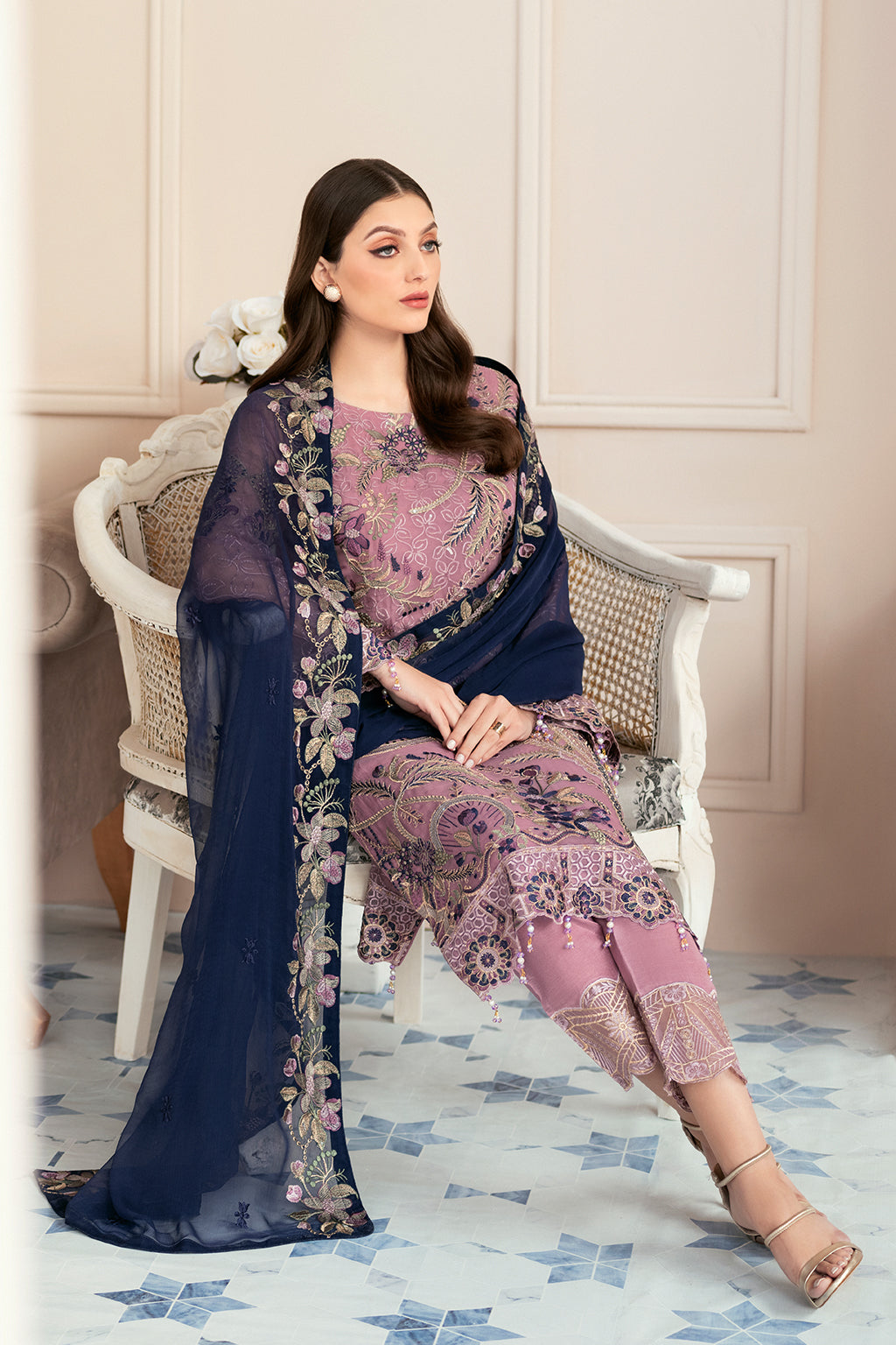 Ramsha | Rangoon Chiffon Collection 24 | D-910 - Official Ramsha stockist in UK - Sakeena London