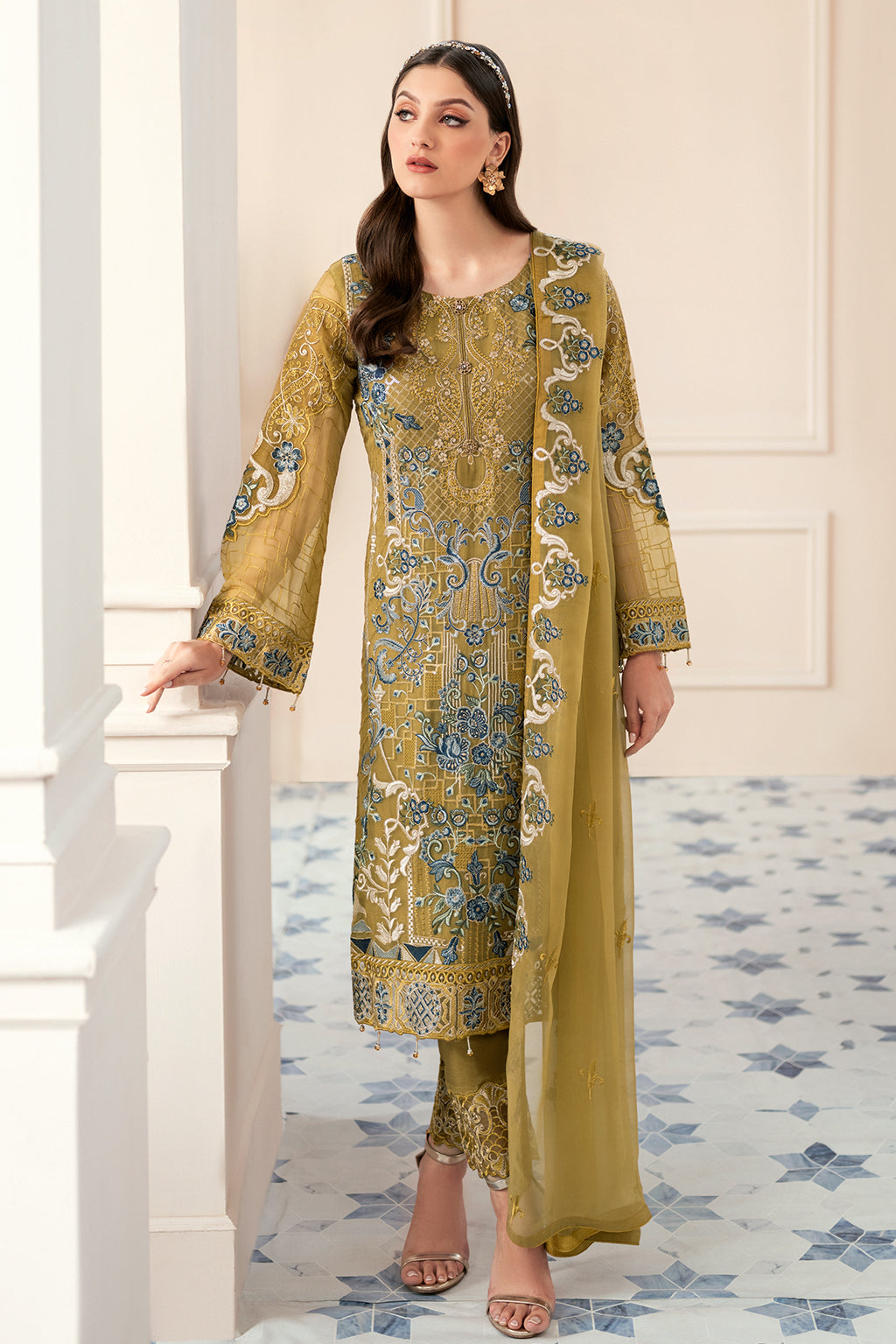Ramsha | Rangoon Chiffon Collection 24 | D-903 - Official Ramsha stockist in UK - Sakeena London