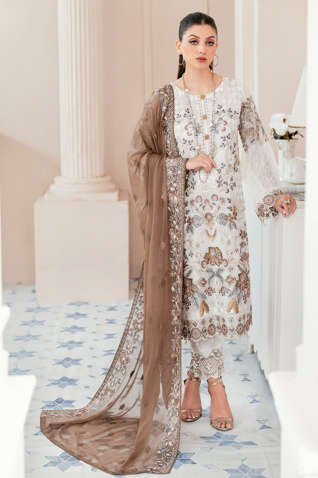Ramsha | Rangoon Chiffon Collection 24 | D-911 - Official Ramsha stockist in UK - Sakeena London