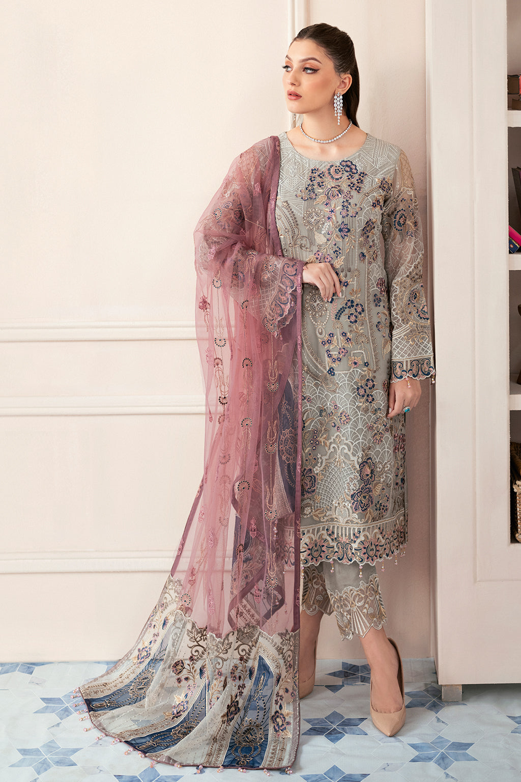 Ramsha | Rangoon Chiffon Collection 24 | D-907 - Official Ramsha stockist in UK - Sakeena London