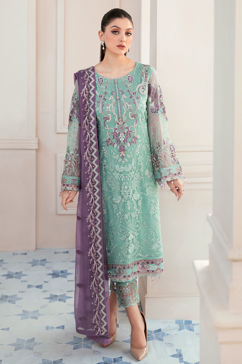Ramsha | Rangoon Chiffon Collection 24 | D-902 - Official Ramsha stockist in UK - Sakeena London