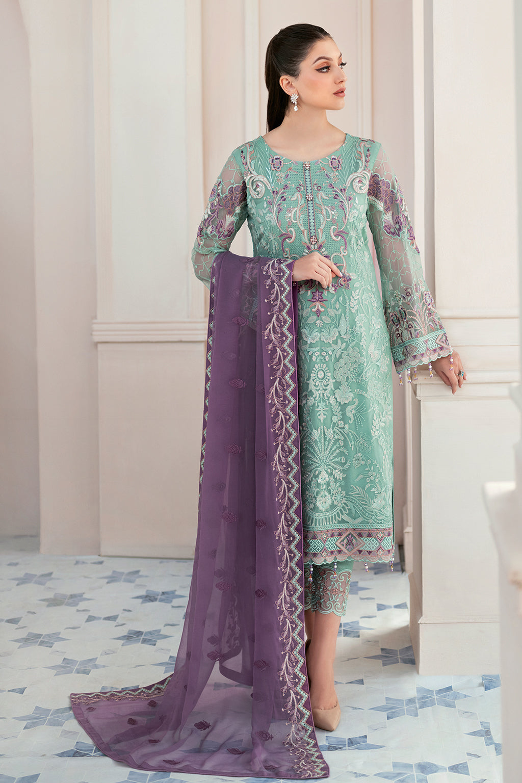 Ramsha | Rangoon Chiffon Collection 24 | D-902 - Official Ramsha stockist in UK - Sakeena London