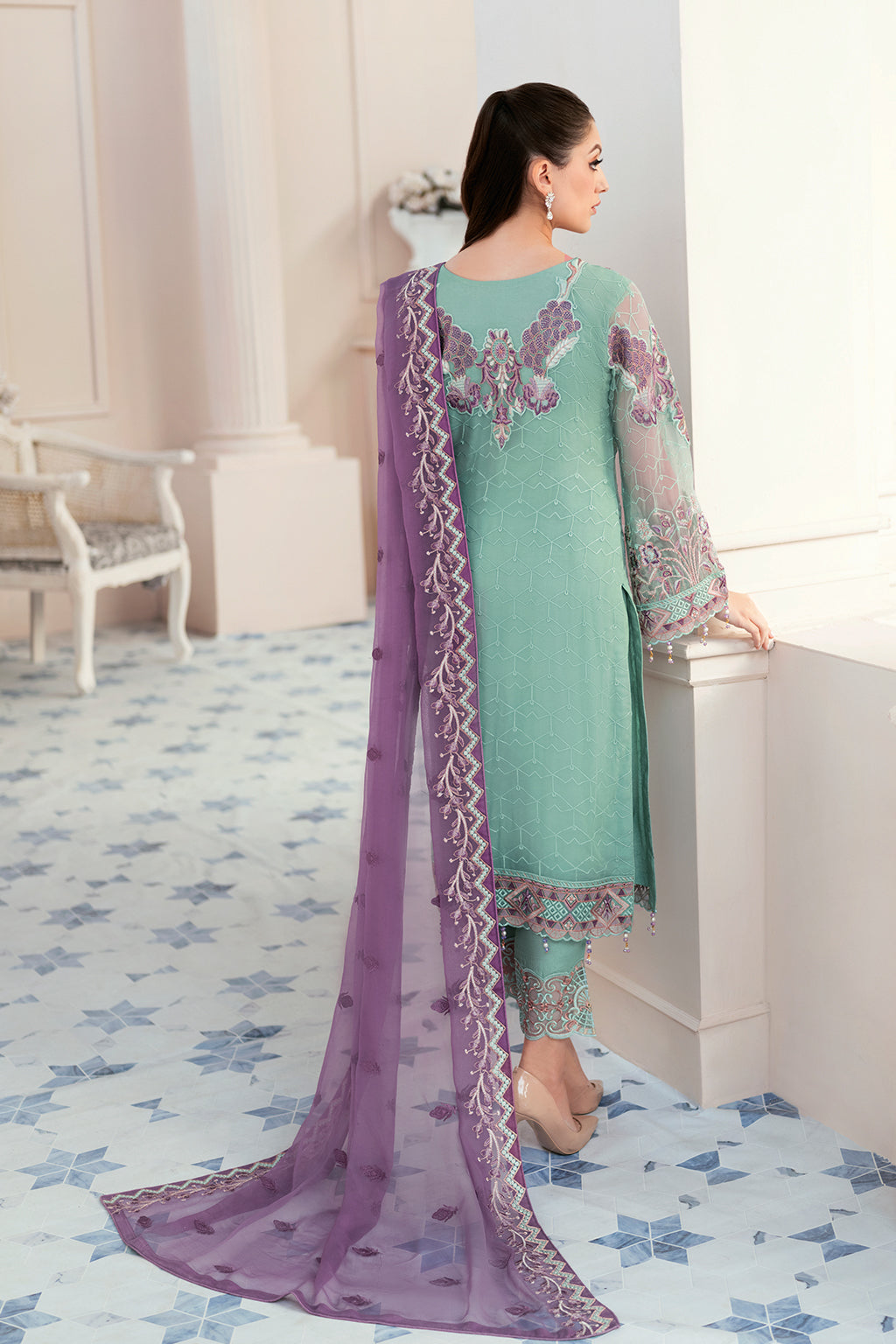 Ramsha | Rangoon Chiffon Collection 24 | D-902 - Official Ramsha stockist in UK - Sakeena London