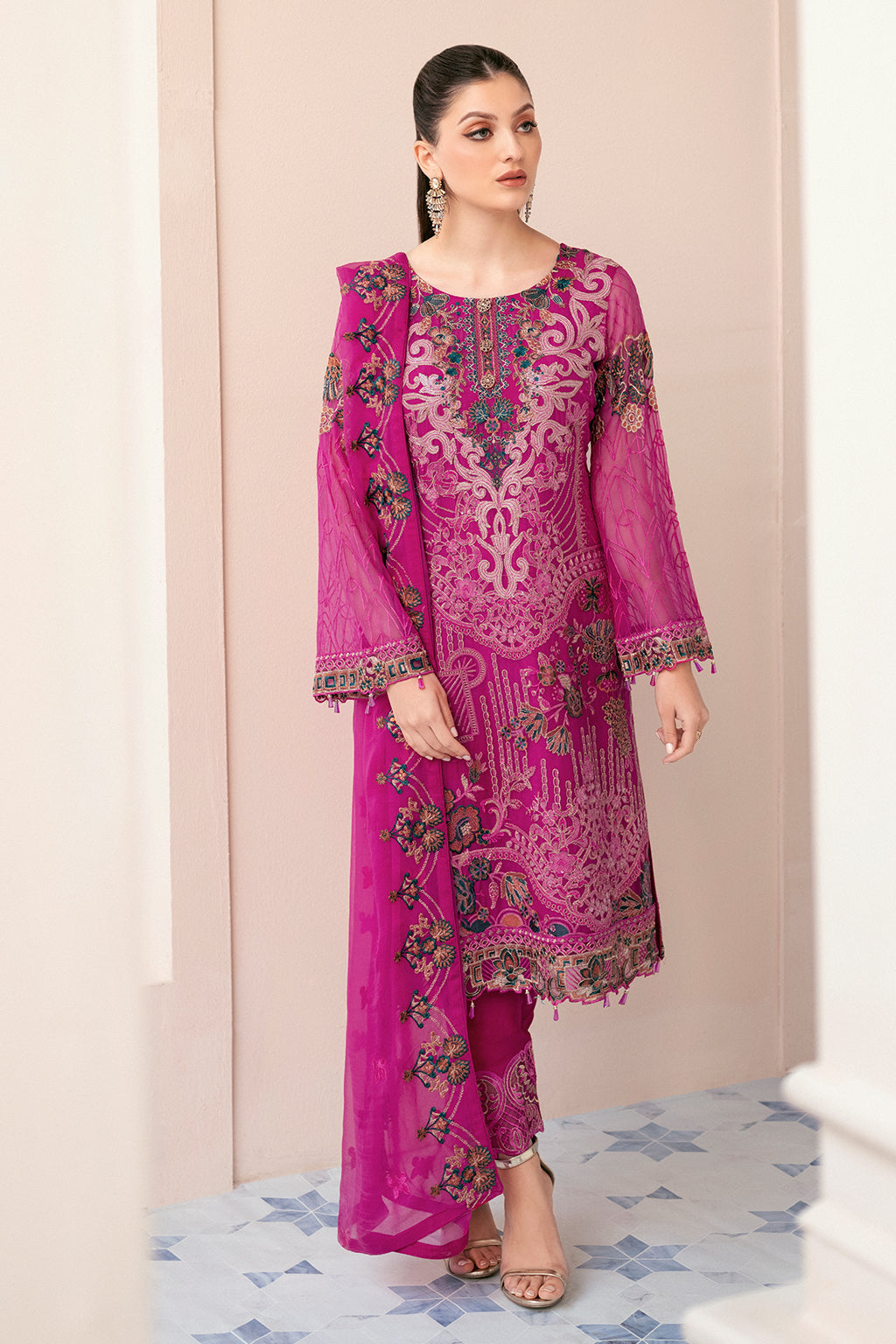 Ramsha | Rangoon Chiffon Collection 24 | D-912 - Official Ramsha stockist in UK - Sakeena London