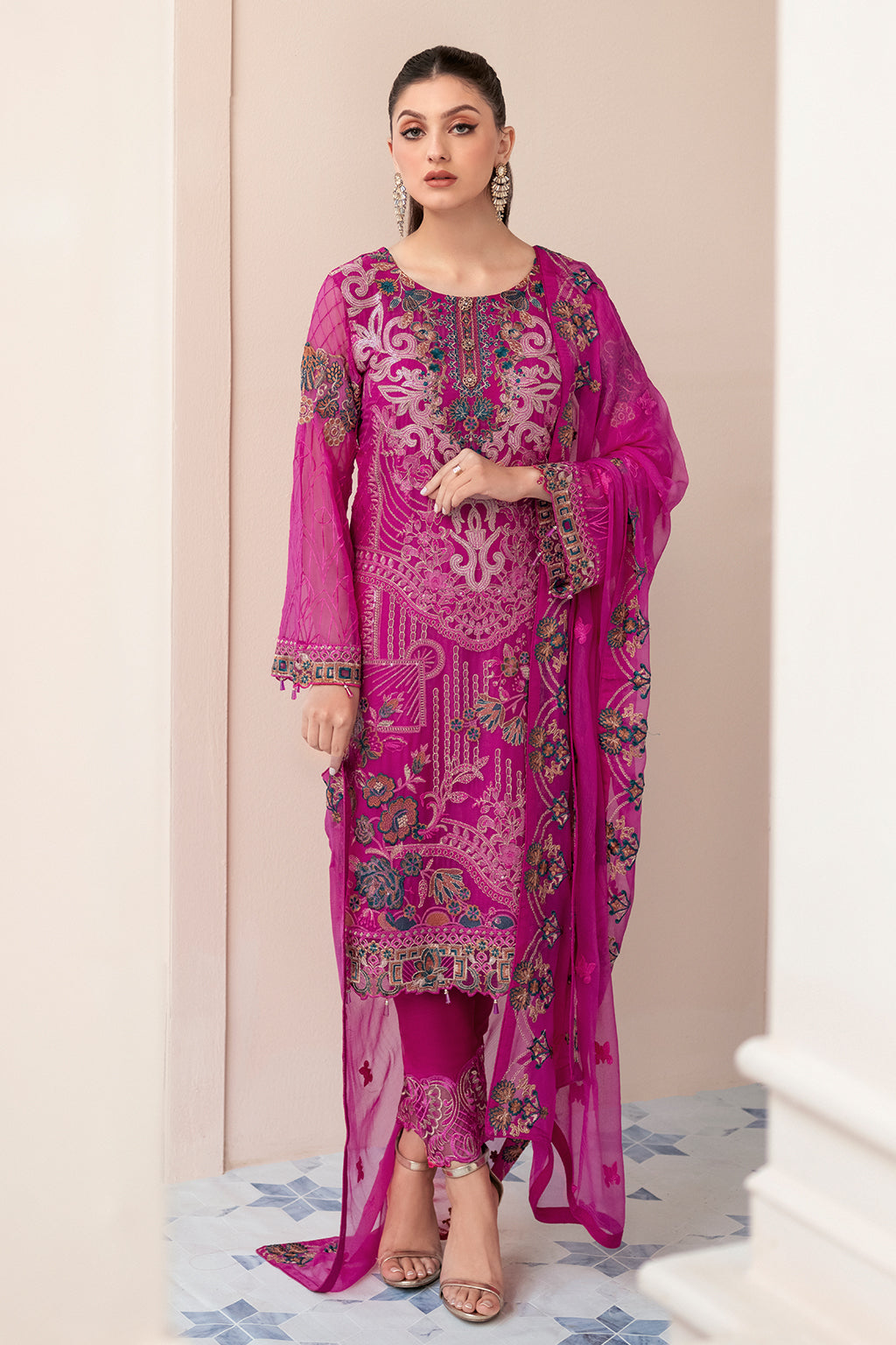 Ramsha | Rangoon Chiffon Collection 24 | D-912 - Official Ramsha stockist in UK - Sakeena London