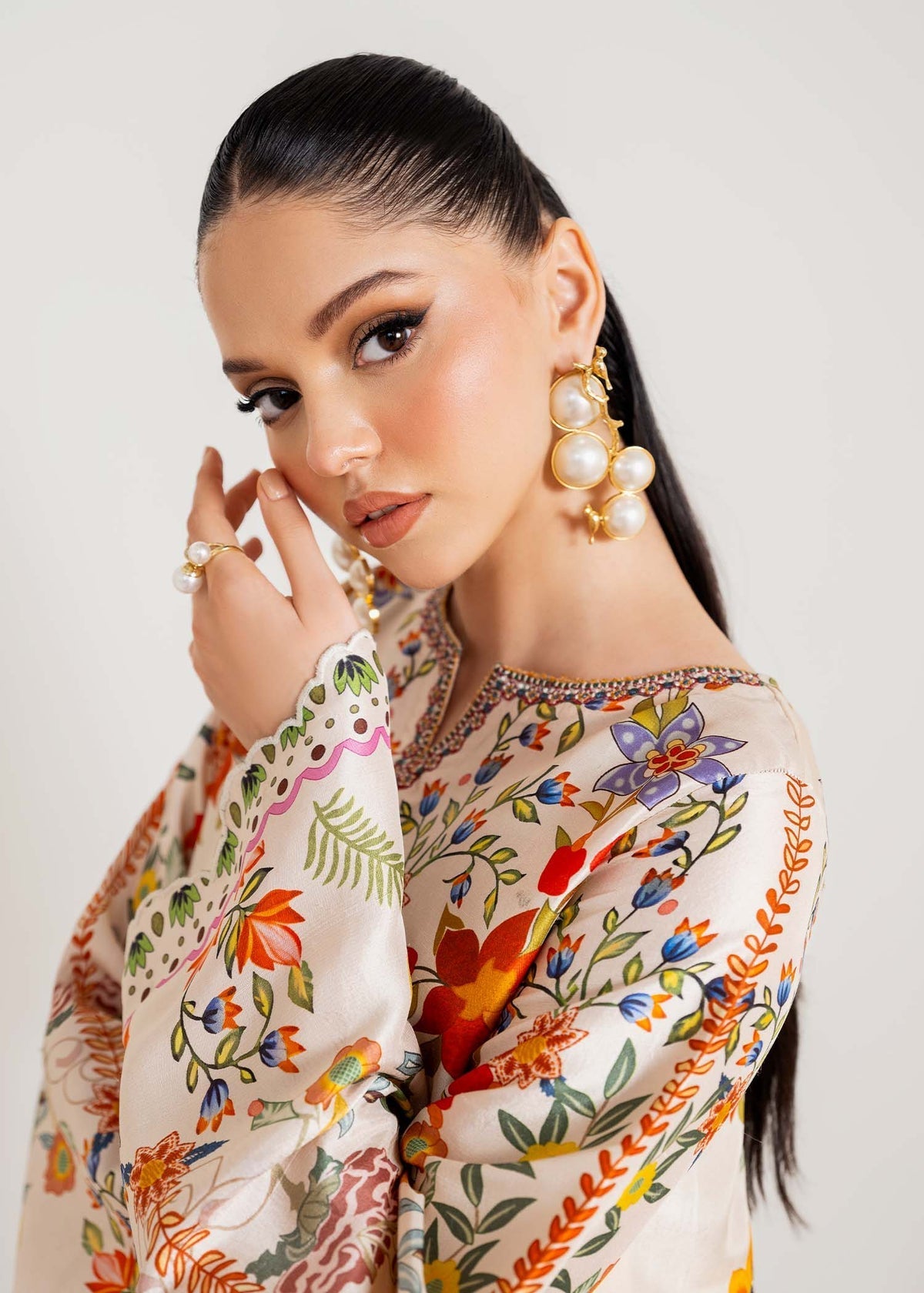 Kanwal Malik | Rosalia Silk Eid 25 | Celia - Official Kanwal Malik stockist in UK - Sakeena London