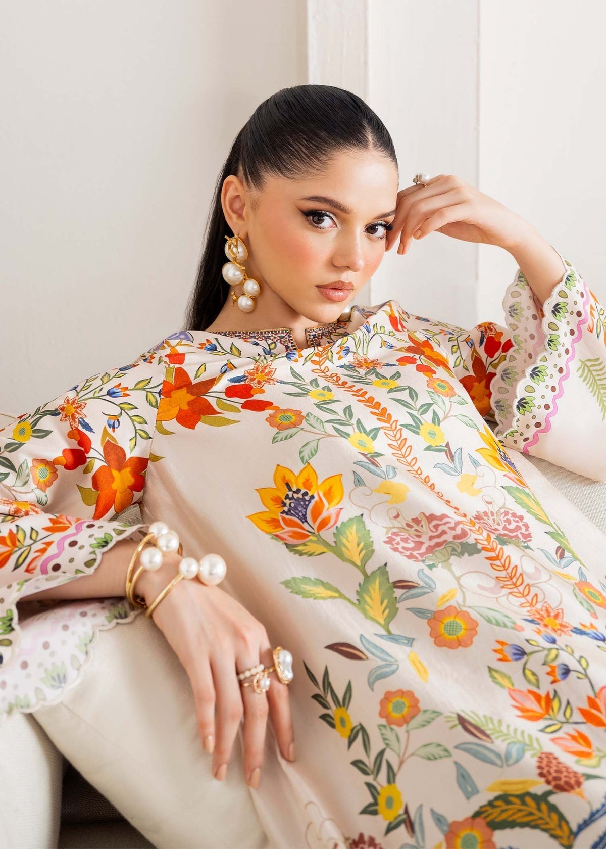 Kanwal Malik | Rosalia Silk Eid 25 | Celia - Official Kanwal Malik stockist in UK - Sakeena London