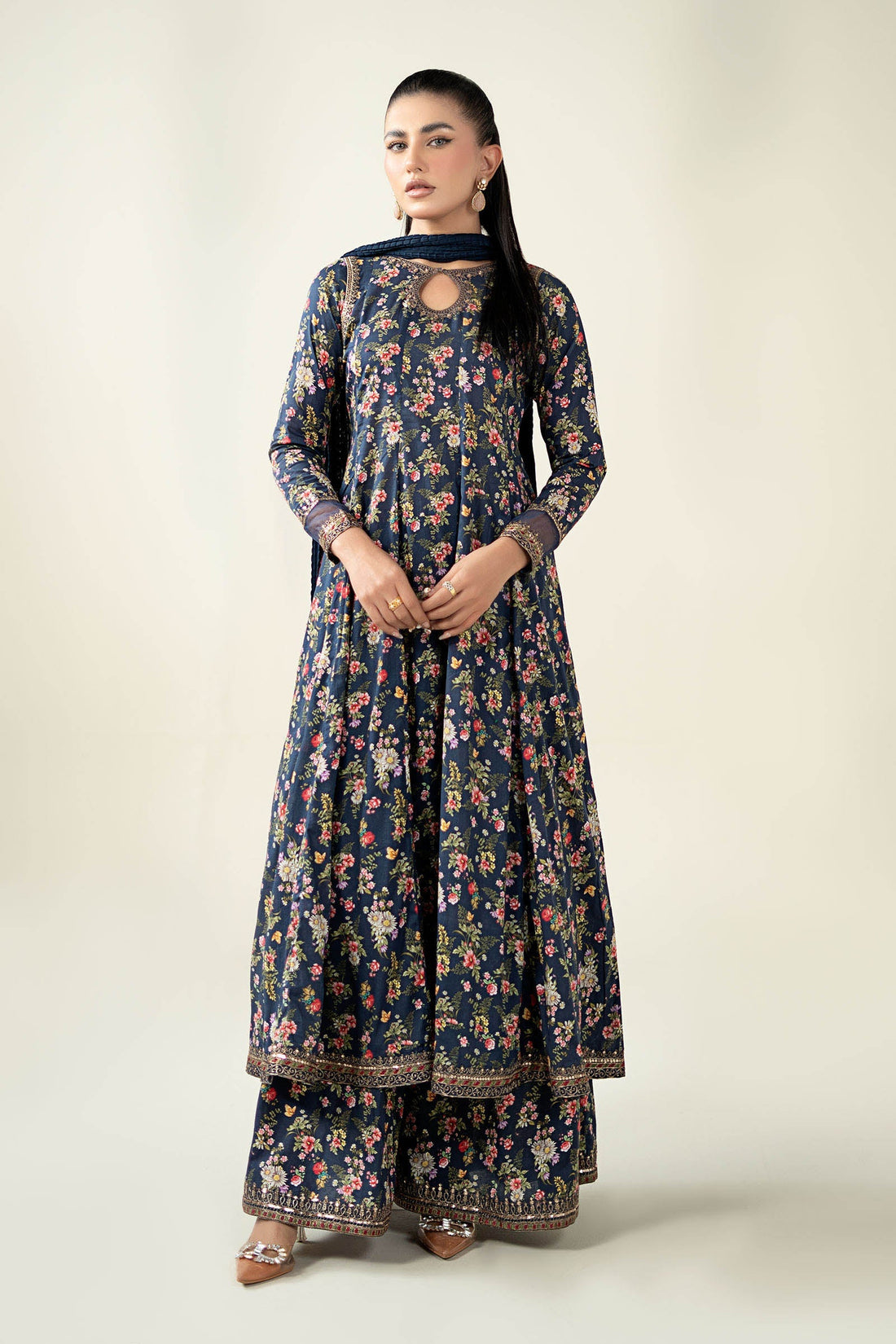 Maria B | Pre Fall Dresses | 3 Piece Printed Lawn Suit LL - Official Maria B stockist in UK - Sakeena London