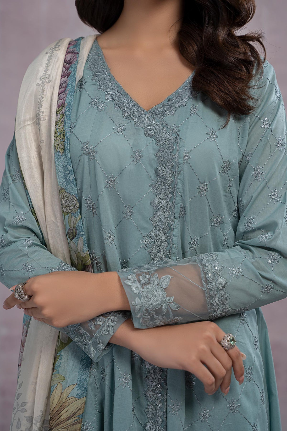 Maria B | Casual Pret 25 | DW-EF23-23R1 - Official Maria B stockist in UK - Sakeena London