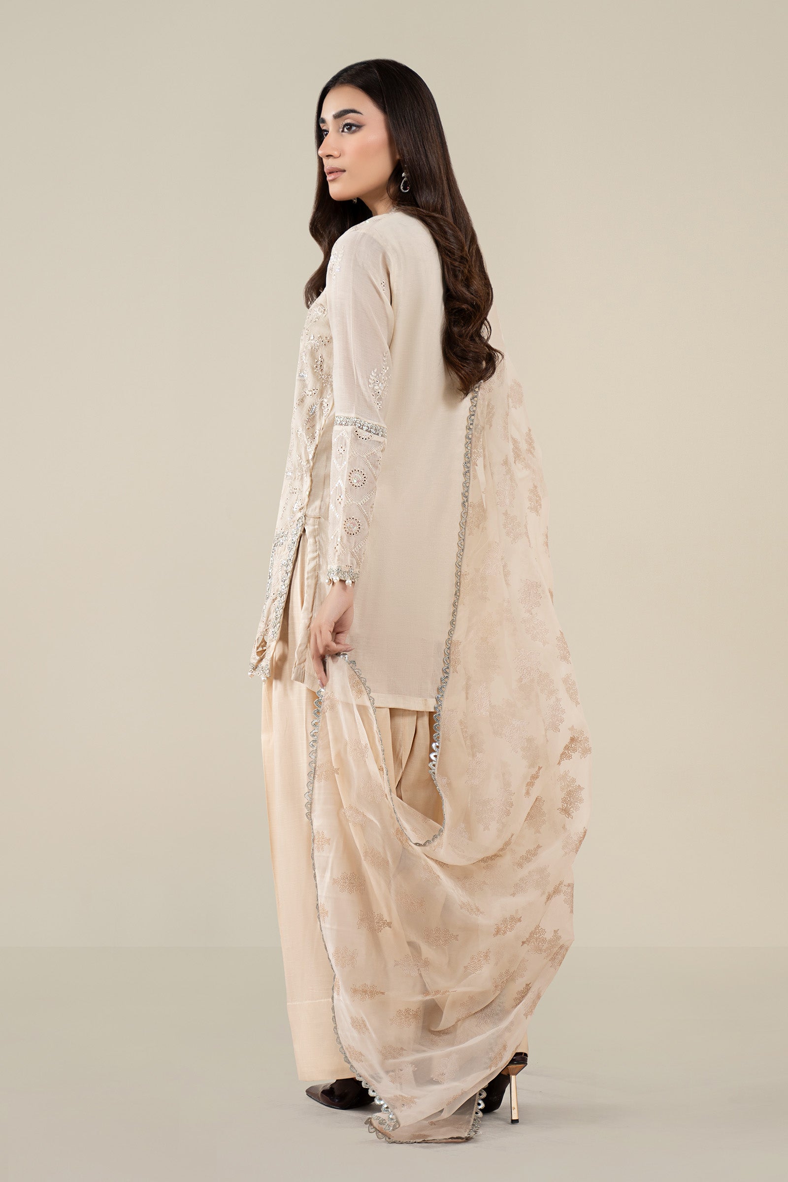 Maria B | Pre Fall 25 | Paper Cotton Suit 17 - Official Maria B stockist in UK - Sakeena London