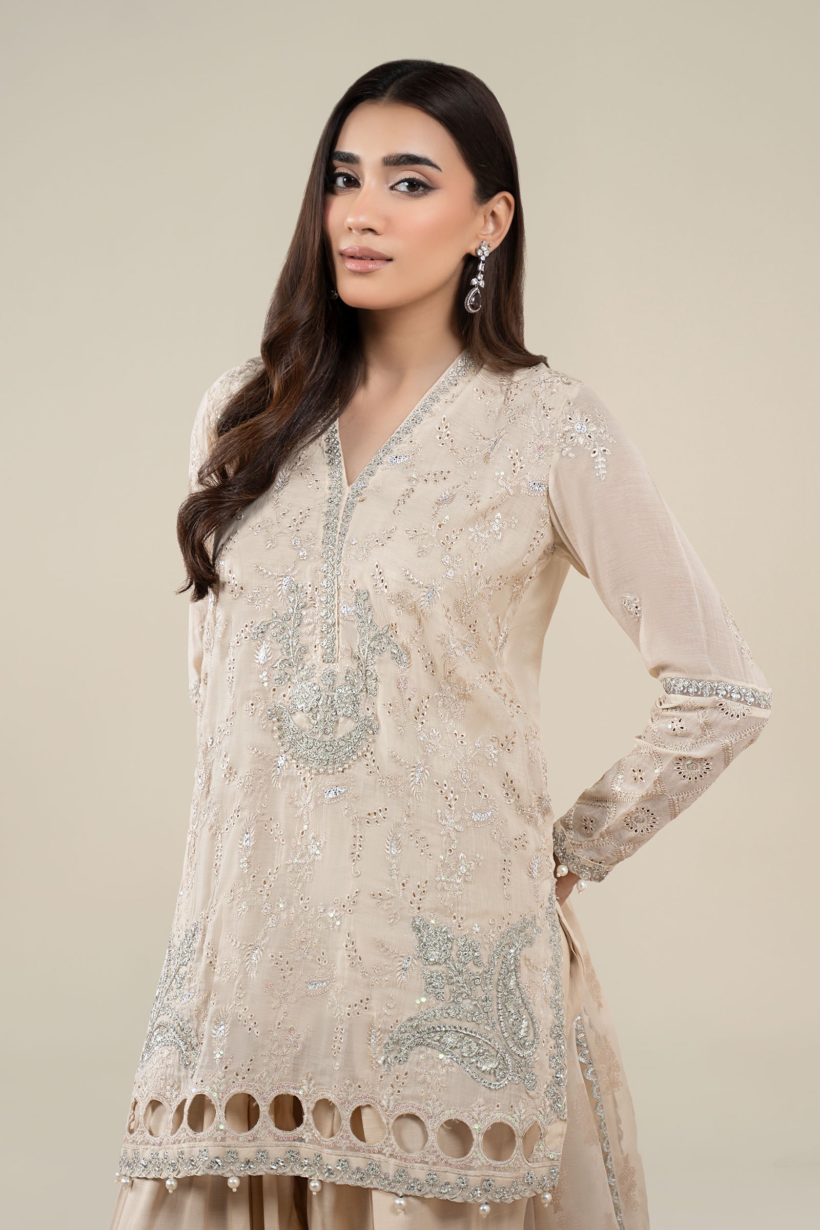 Maria B | Pre Fall 25 | Paper Cotton Suit 17 - Official Maria B stockist in UK - Sakeena London