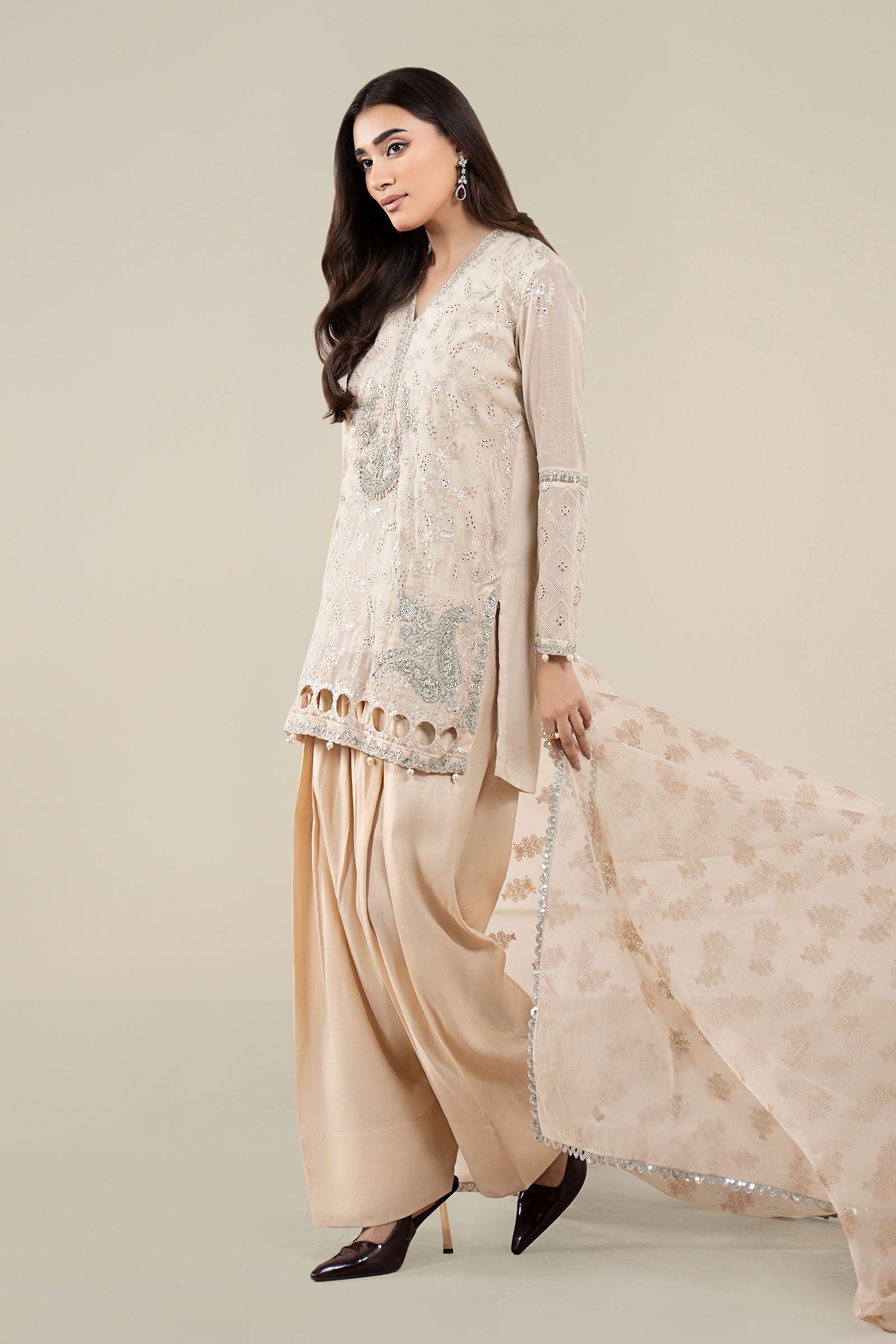 Maria B | Pre Fall 25 | Paper Cotton Suit 17 - Official Maria B stockist in UK - Sakeena London
