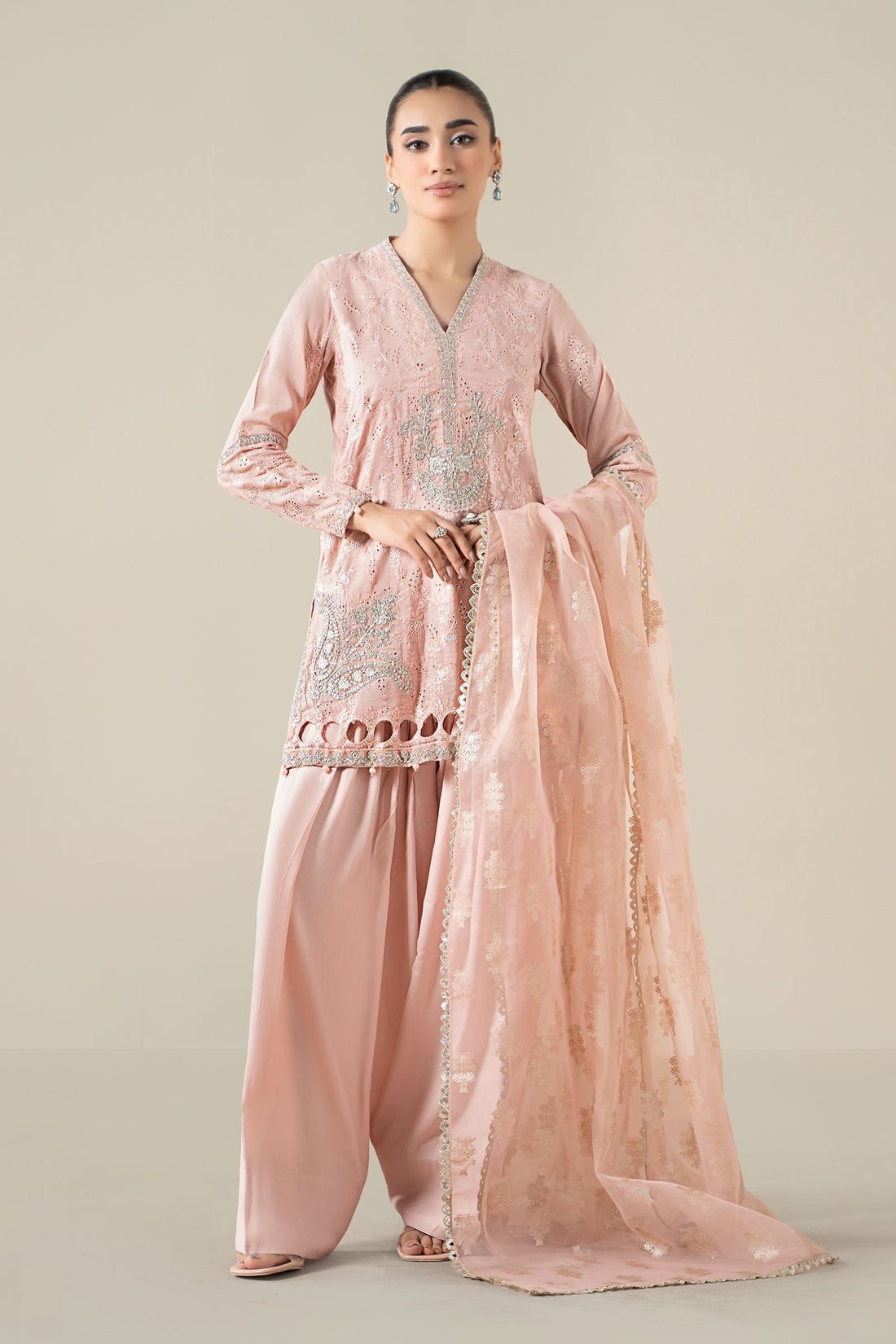 Maria B | Pre Fall 25 | Paper Cotton Suit 17 - Official Maria B stockist in UK - Sakeena London