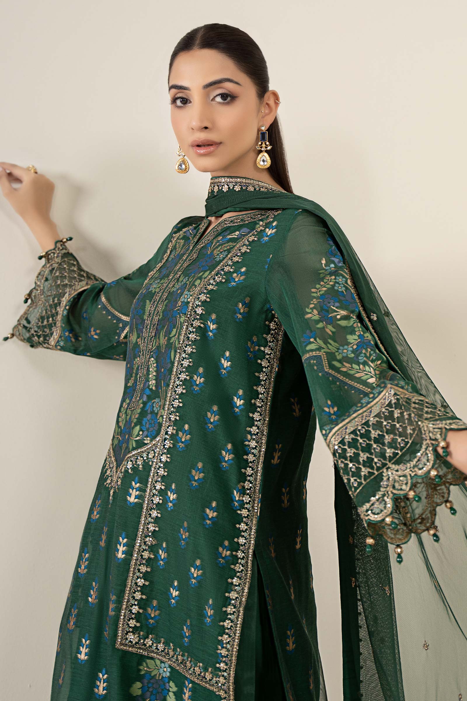 Maria B | Pre Fall 25 | Jacquard Suit 21 - Official Maria B stockist in UK - Sakeena London