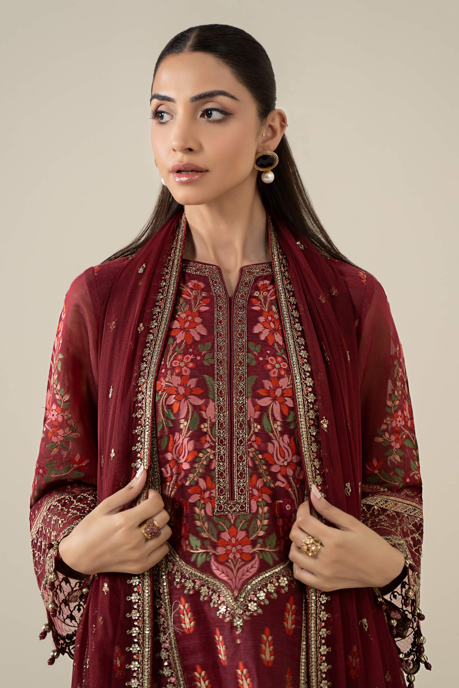 Maria B | Pre Fall 25 | Jacquard Suit 21 - Official Maria B stockist in UK - Sakeena London