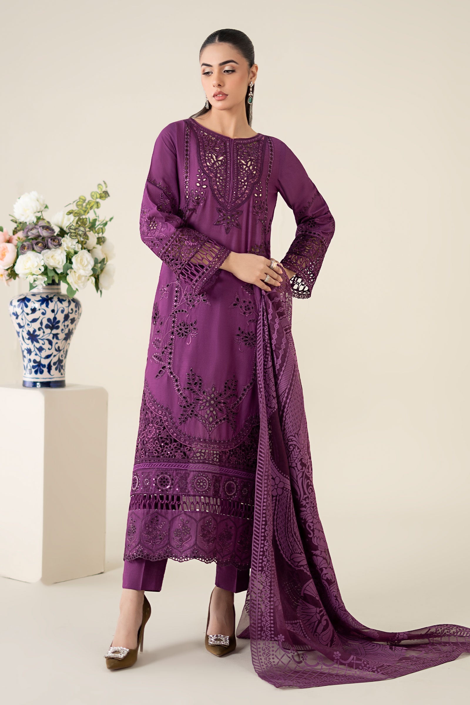 Maria B | Luxury Pret 25 | DW-EA25-74 - Official Maria B stockist in UK - Sakeena London