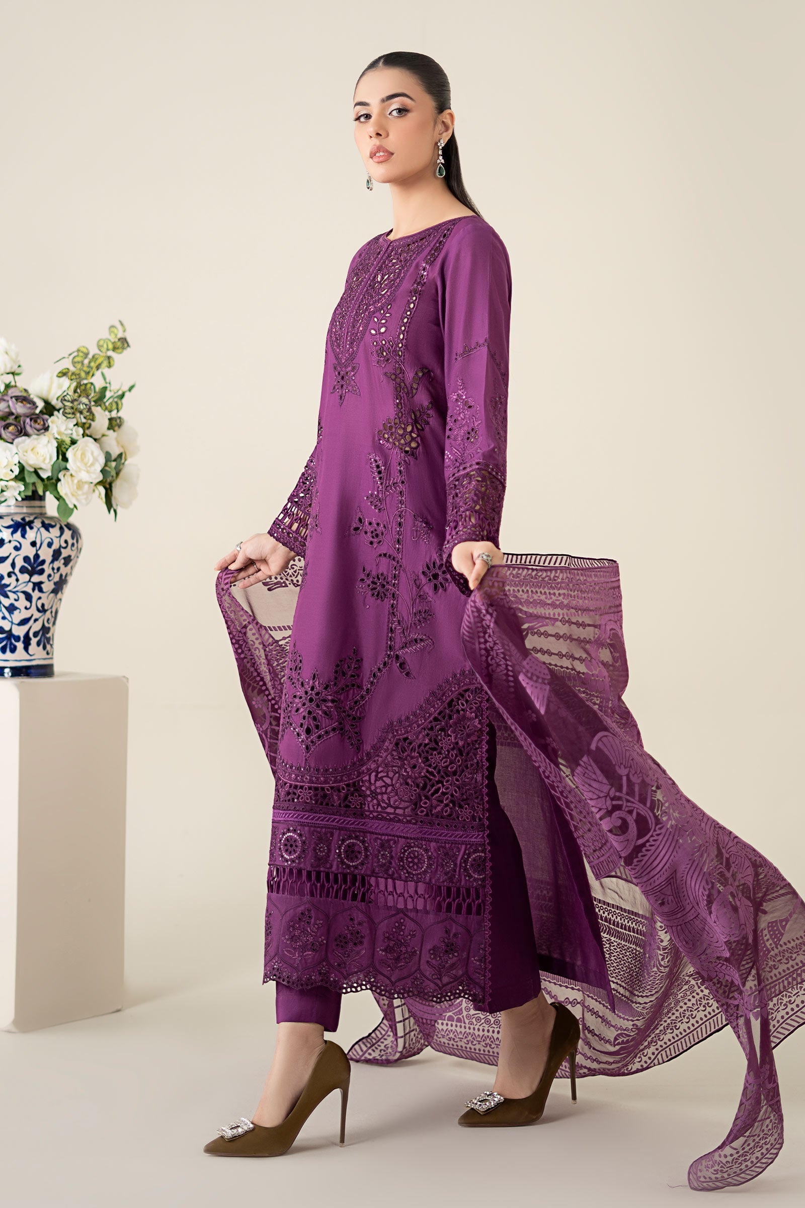 Maria B | Luxury Pret 25 | DW-EA25-74 - Official Maria B stockist in UK - Sakeena London