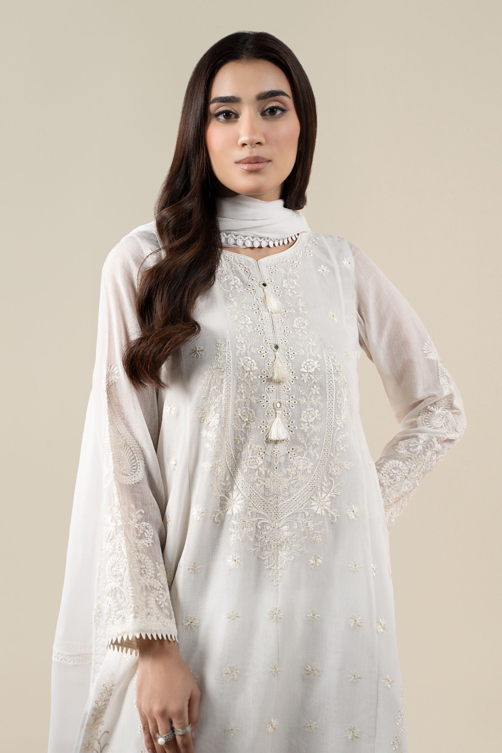 Maria B | Pre Fall 25 | Paper Cotton Suit 07 - Official Maria B stockist in UK - Sakeena London