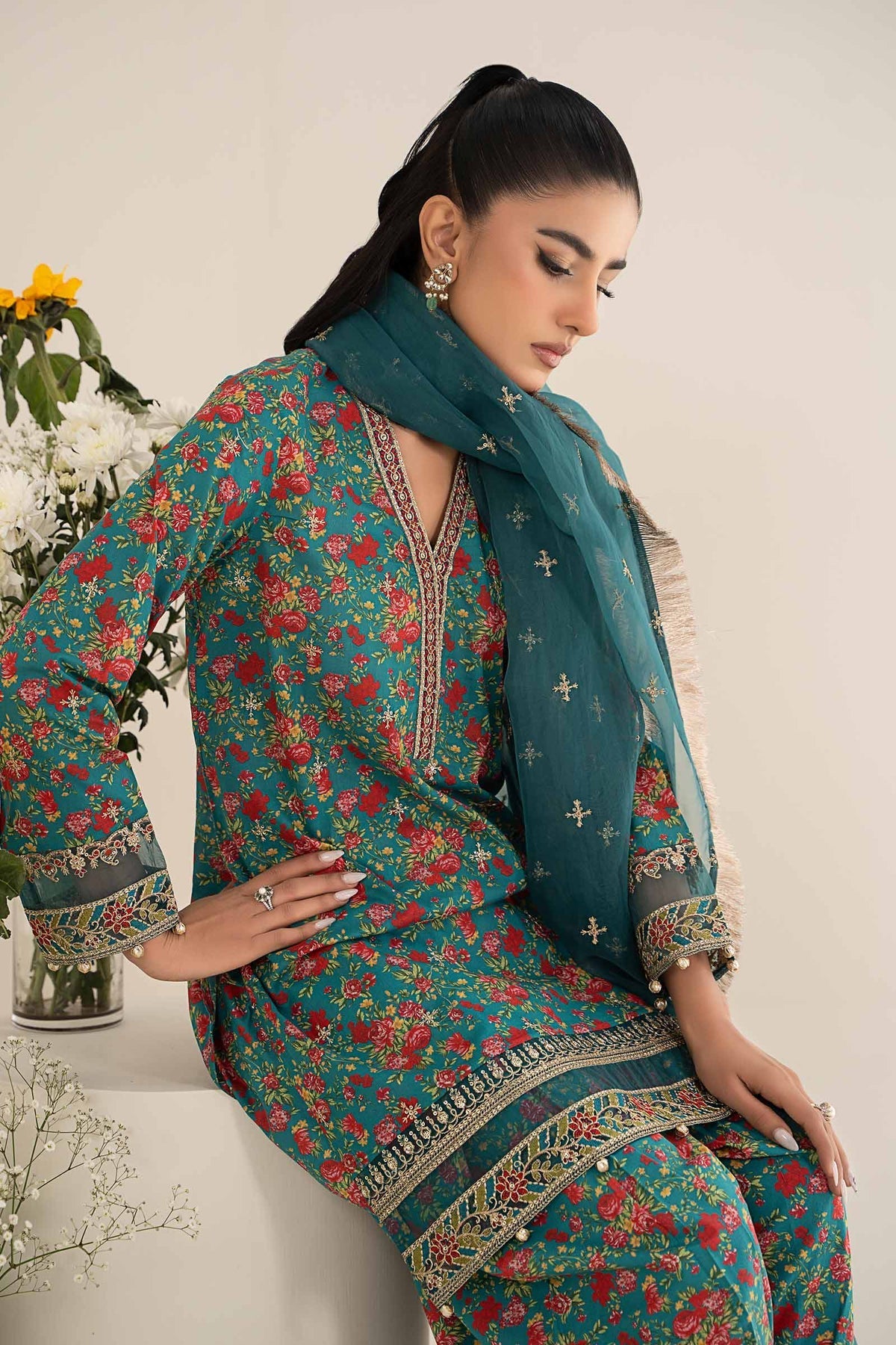 Maria B | Casual Pret 25 | DW-EF25-09 - Official Maria B stockist in UK - Sakeena London