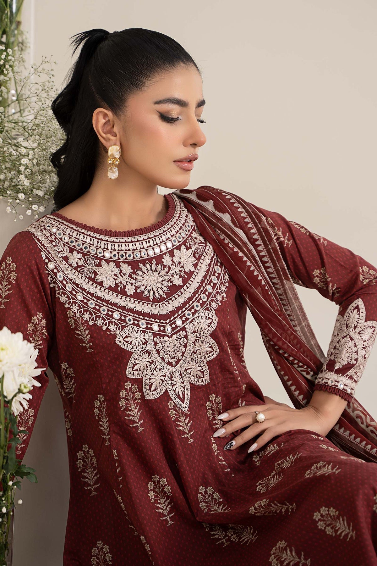 Maria B | Casual Pret 25 | DW-EF25-22 - Official Maria B stockist in UK - Sakeena London