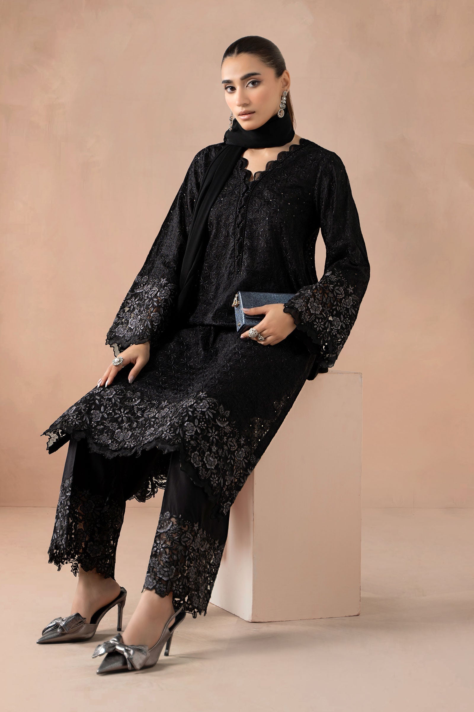Maria B | Pre Fall Dresses | 3 Piece Embroidered Lawn Suit SS - Official Maria B stockist in UK - Sakeena London