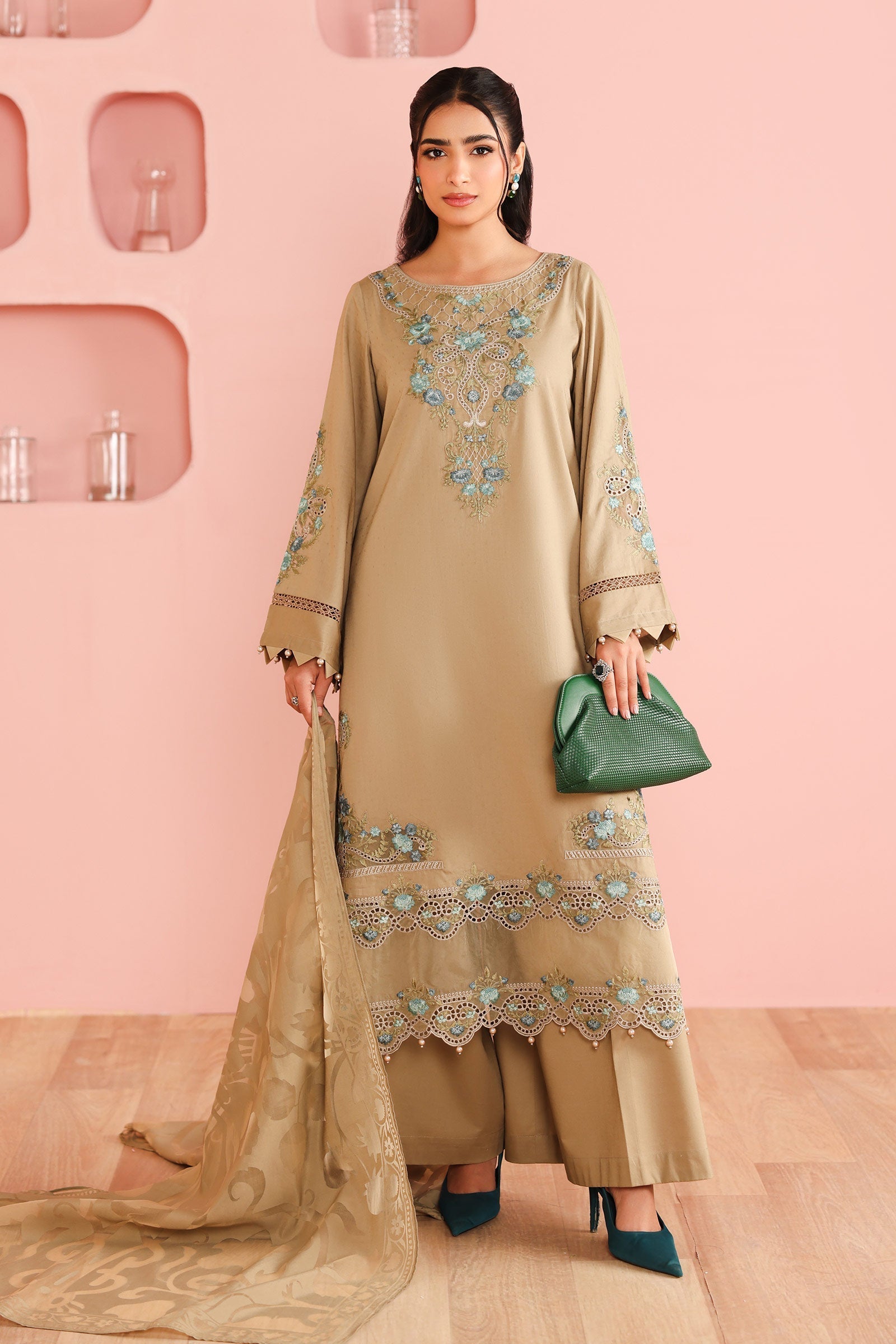 Maria B | Pre Fall 25 | Dobby Suit 15 - Official Maria B stockist in UK - Sakeena London