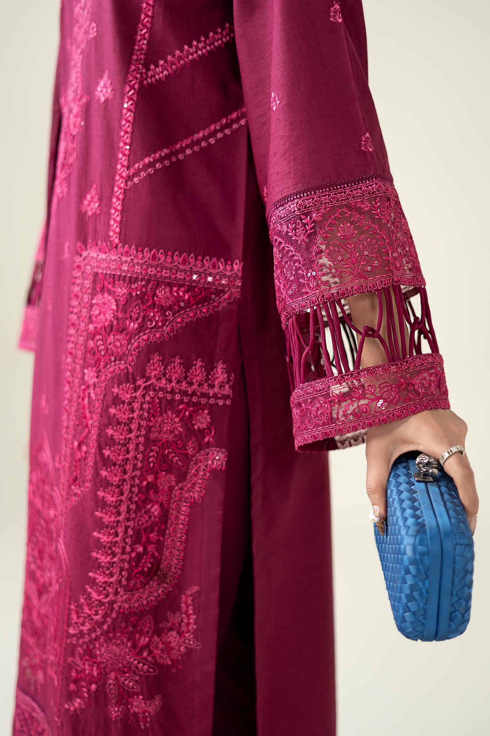 Maria B | Pre Fall Dresses | 3 Piece Embroidered Dobby Suit PP - Official Maria B stockist in UK - Sakeena London