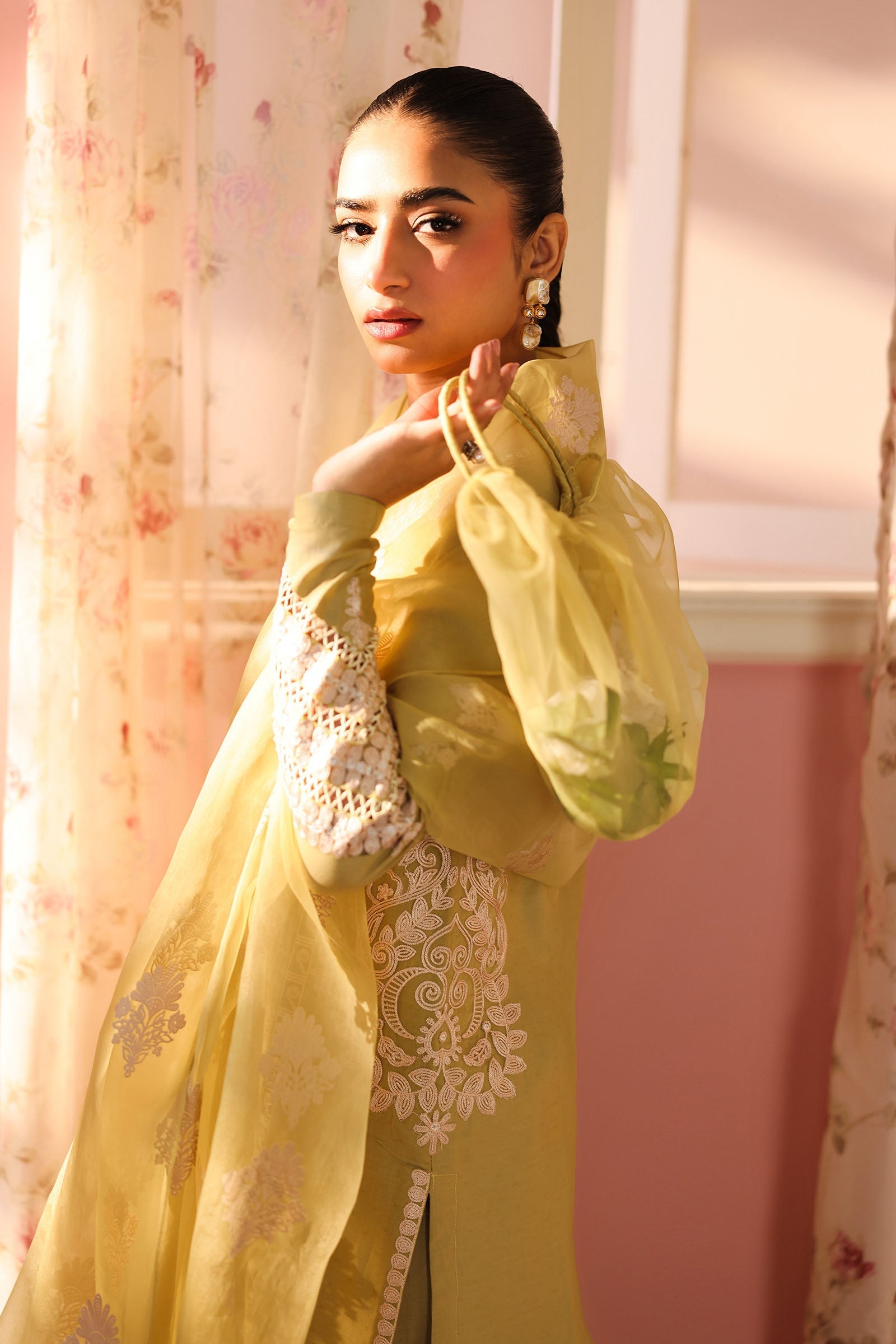 Maria B | Pre Fall Dresses | 3 Piece Embroidered Dobby Suit MM - Official Maria B stockist in UK - Sakeena London